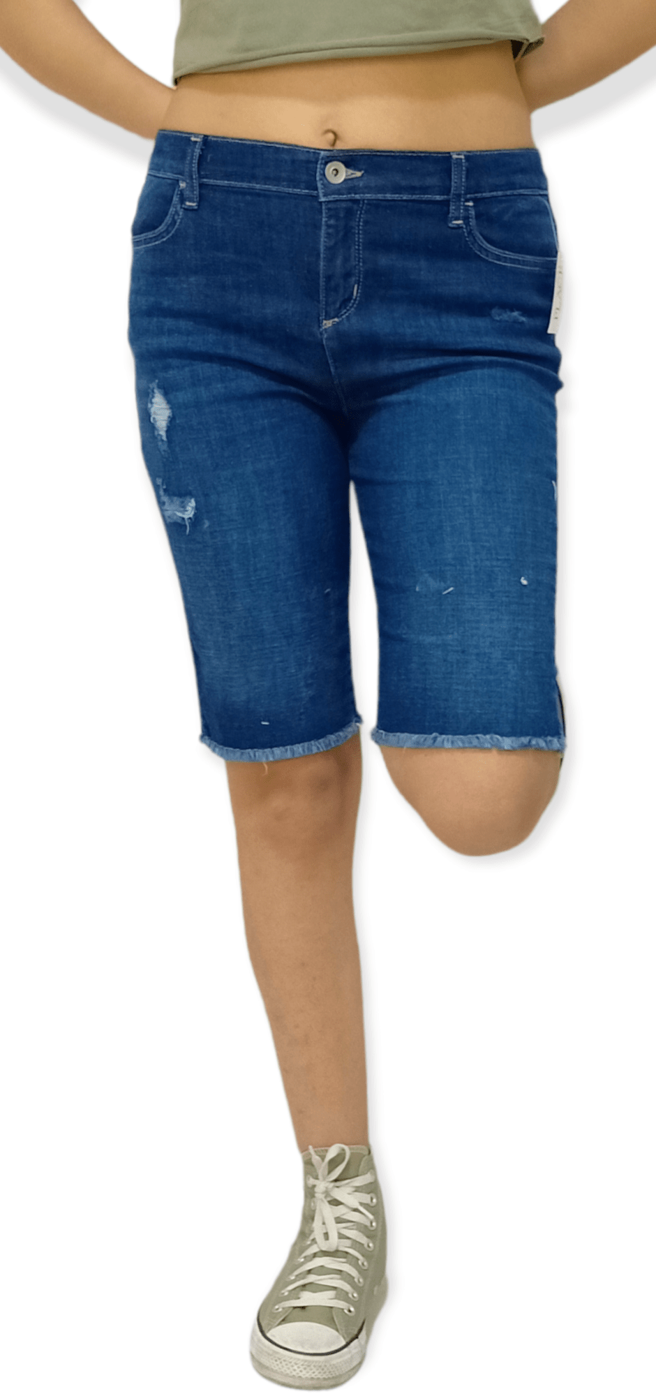 ElOutlet-Sumer Kids Kids Shorts [Kids] Girls Short - Place - Dark Blue long Jeans