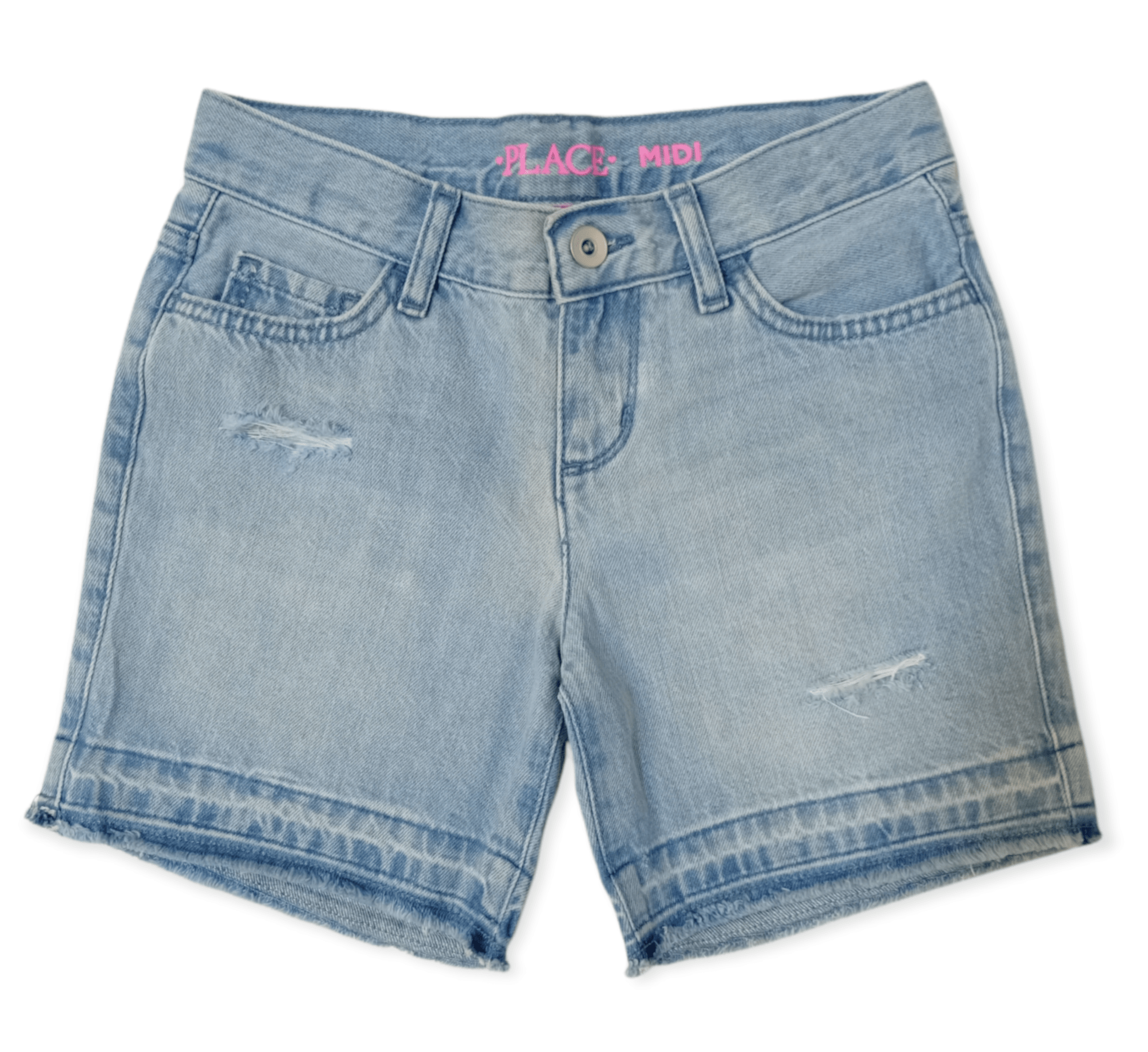 ElOutlet-Sumer Kids Kids Shorts [Kids] Girls Short - Place - Dark/Light Blue Jeans