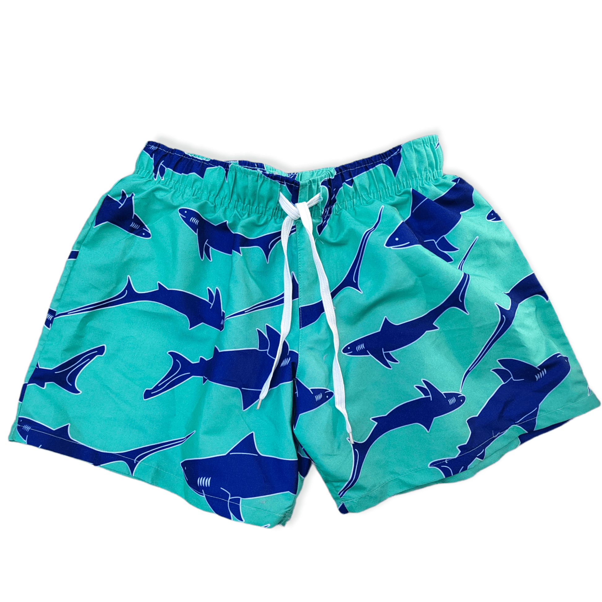 [Kids - Teens] Swimwear - Green x Blue Shark