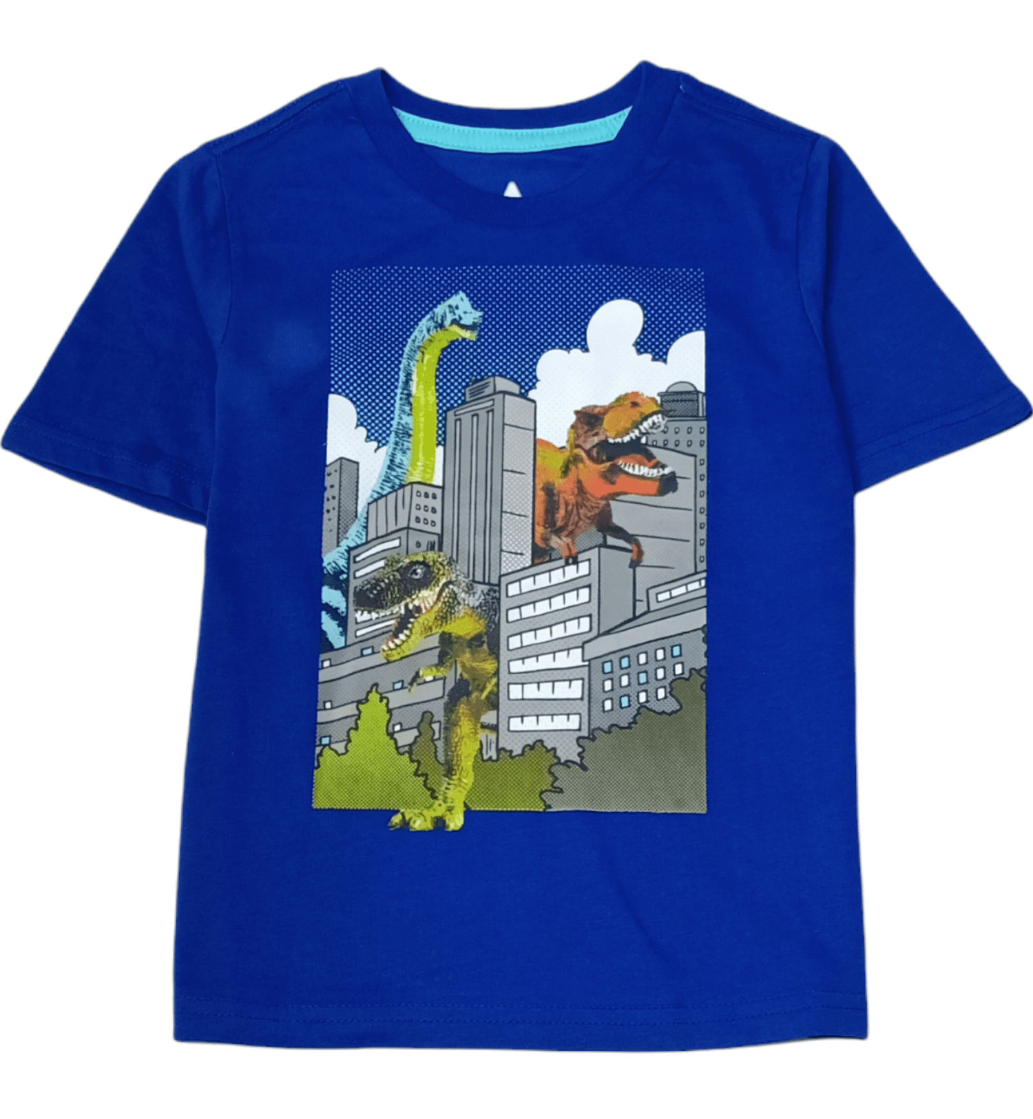 ElOutlet-Sumer Kids Kids Tshirt Boys Tshirt - 365 Kids - Blue - Dinosaur