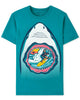 ElOutlet-Sumer Kids Kids Tshirt Boys Tshirt - Place - Turquoise (shark)