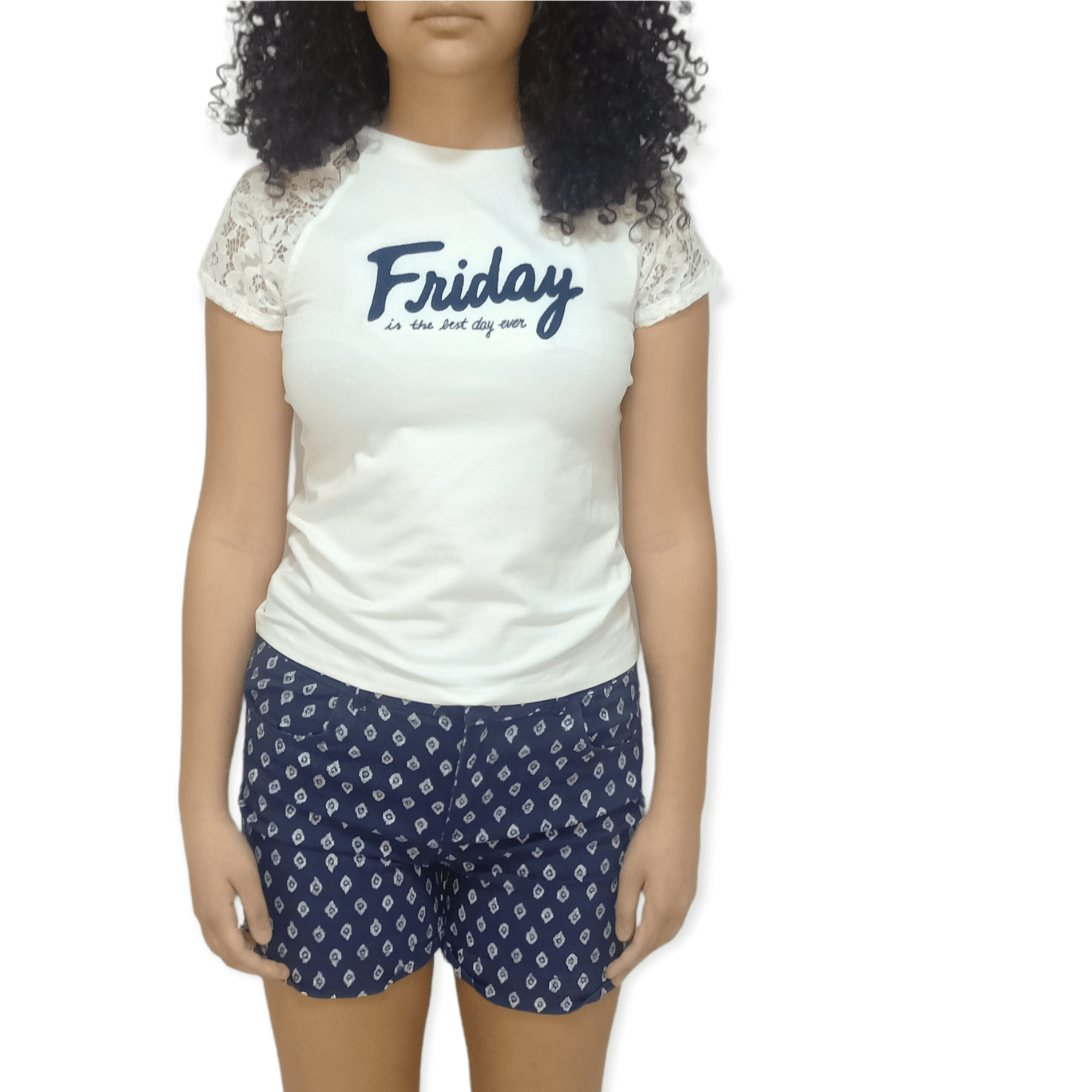 ElOutlet-Sumer Kids Kids Tshirt Girls Tshirt - Friday - White