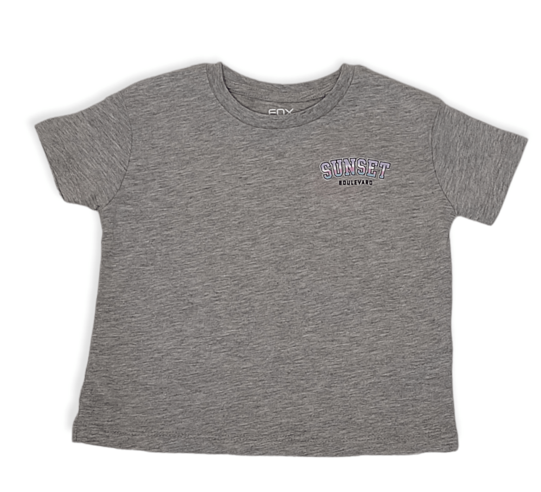 ElOutlet-Sumer Kids Kids Tshirt [Kids] Girls Crop-Top - Grey