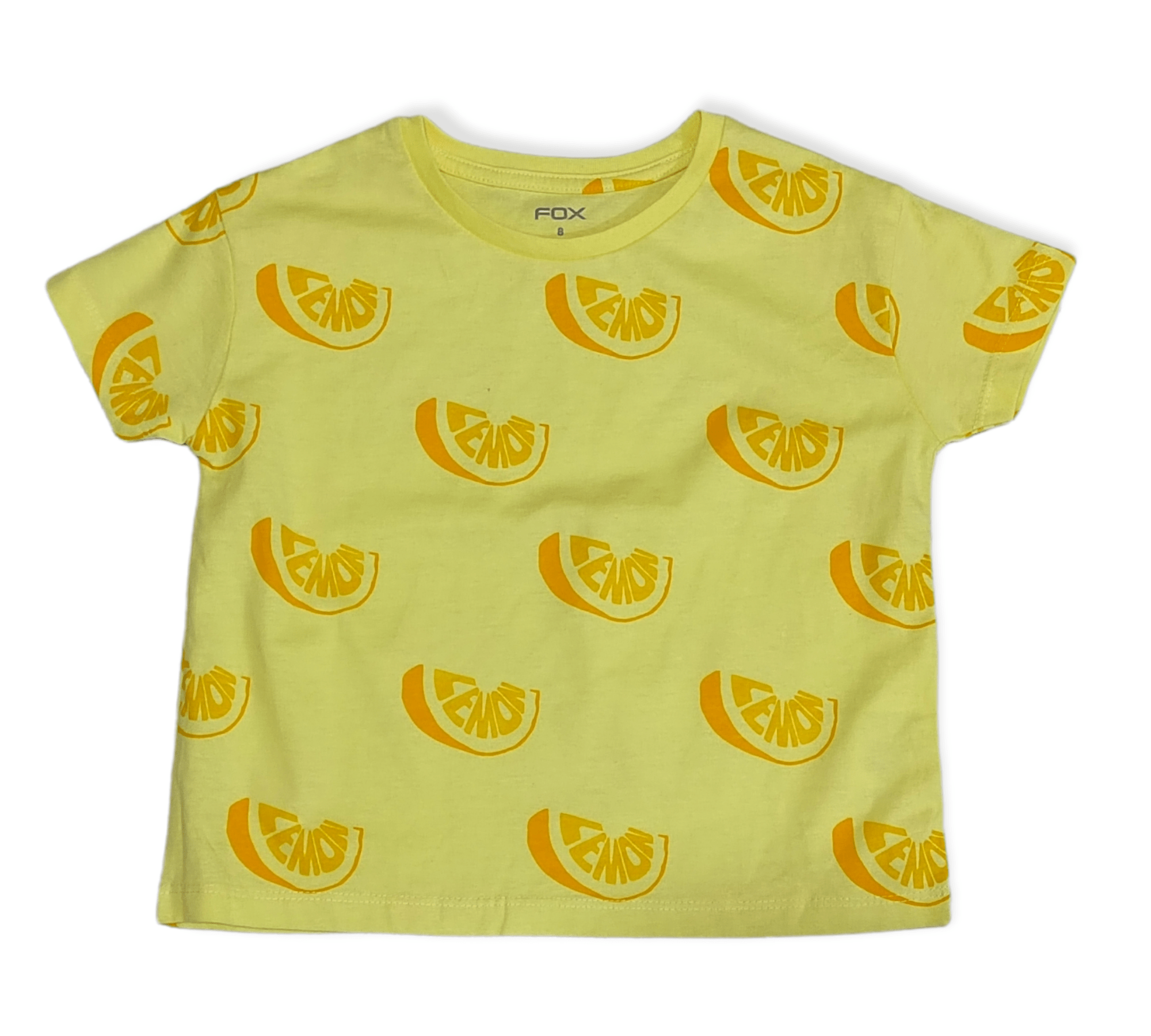 ElOutlet-Sumer Kids Kids Tshirt [Kids] Girls Crop-Top - Yellow x Oranges
