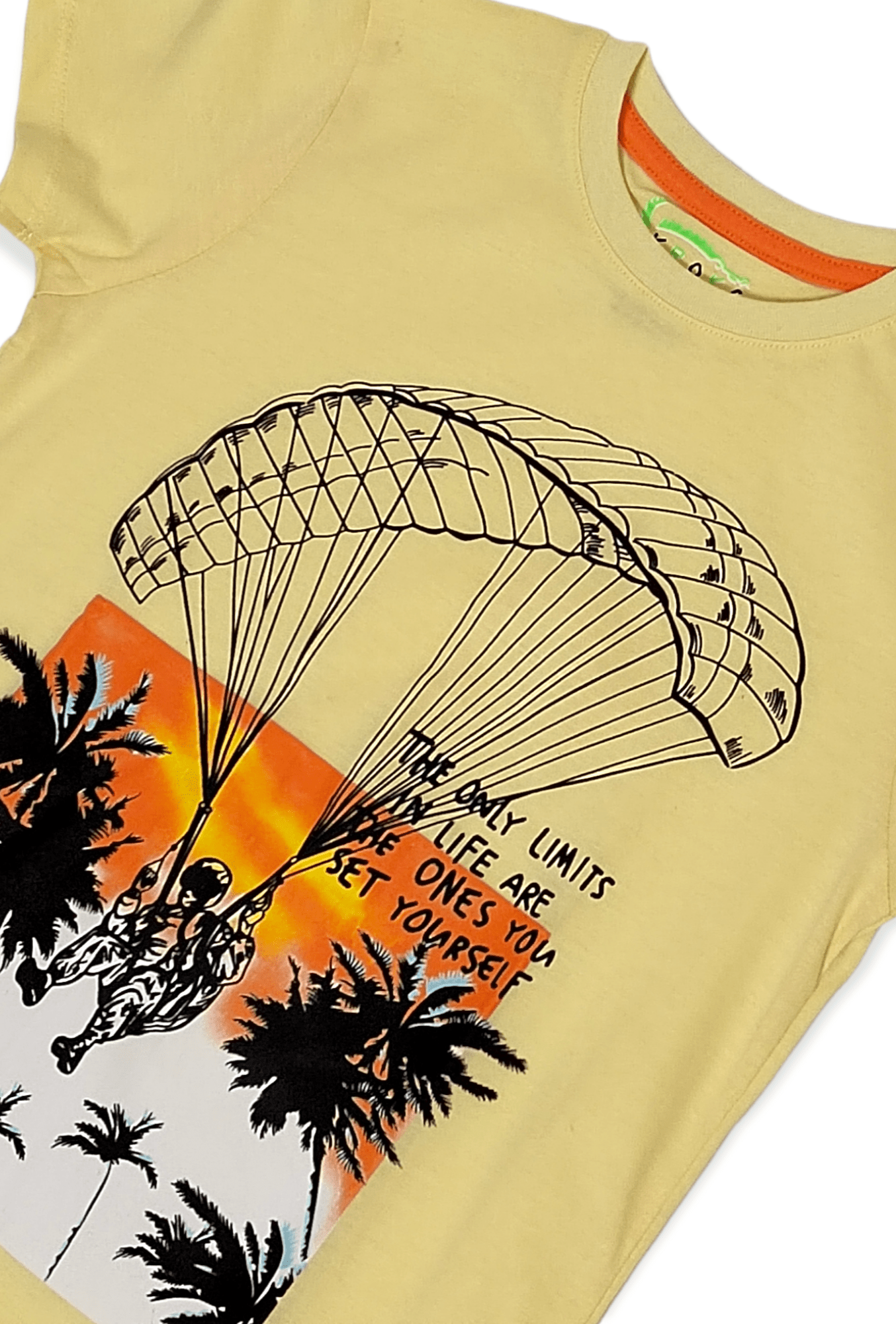 ElOutlet-Sumer Kids Kids Tshirt [Kids] Tshirt (KROKO) - parachute - Yellow