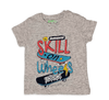 ElOutlet-Sumer Kids Kids Tshirt [Kids] Tshirt (KROKO) - "Skill on Wheels" - Grey