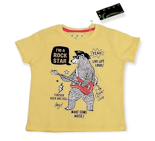 ElOutlet-Sumer Kids Kids Tshirt [Kids] Tshirt (KROKO) - Yellow
