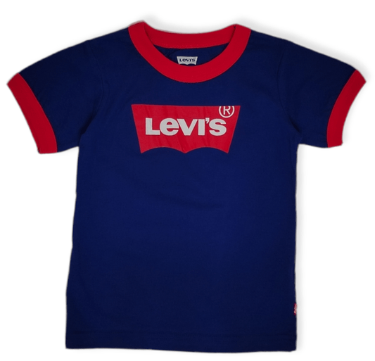 ElOutlet-Sumer Kids Kids Tshirt [Kids] Tshirt - (Lv plain with badge) - Blue x Red badge