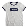 ElOutlet-Sumer Kids Kids Tshirt [Kids] Tshirt - (Lv plain with badge) - Light Grey x Dark Blue badge