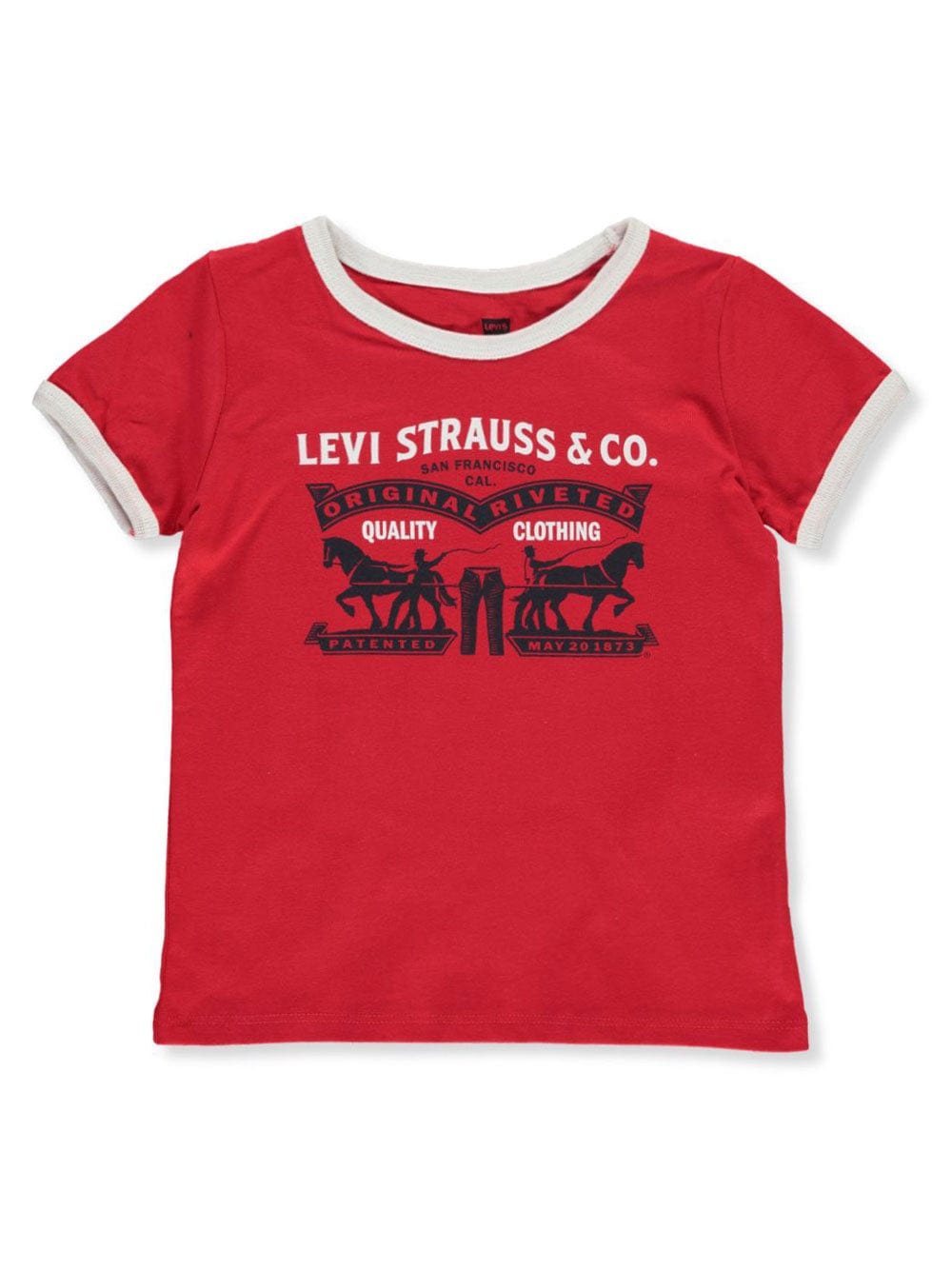 ElOutlet-Sumer Kids Kids Tshirt [Kids] Tshirt - (LV S&Co) Red - white collar