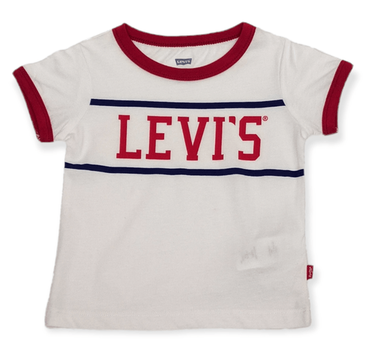 ElOutlet-Sumer Kids Kids Tshirt [Kids] Tshirt - (retro) - White - Red Collar