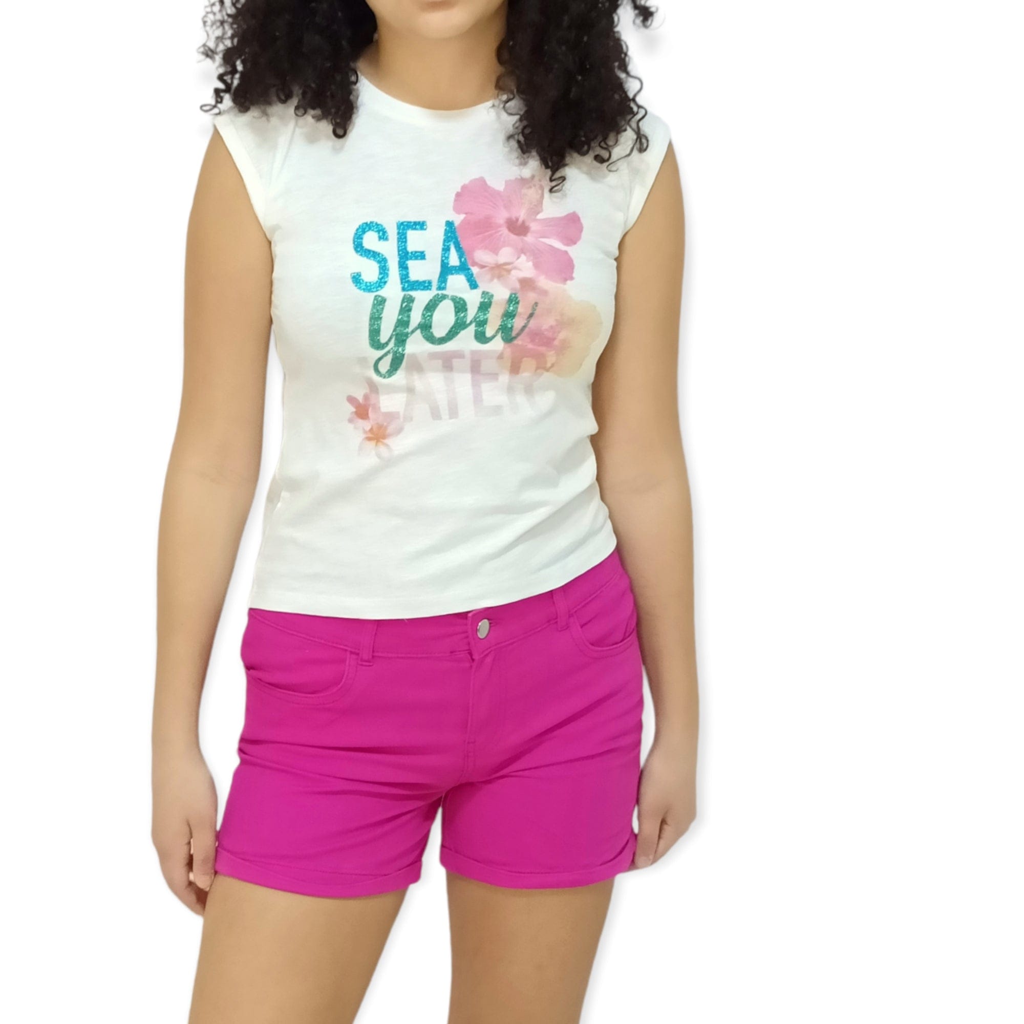 ElOutlet-Sumer Kids Kids Tshirt size 10-11 Girls Tshirt - Sea You Later