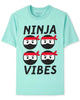 ElOutlet-Sumer Kids Kids Tshirt Size 4 Boys Tshirt - Place - Light Blue "Ninja Vibes"