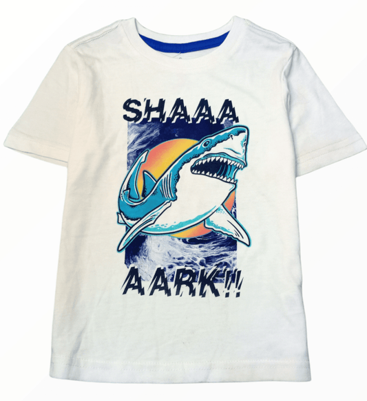 ElOutlet-Sumer Kids Kids Tshirt Size 5 Boys Tshirt - 365 Kids - White Shark