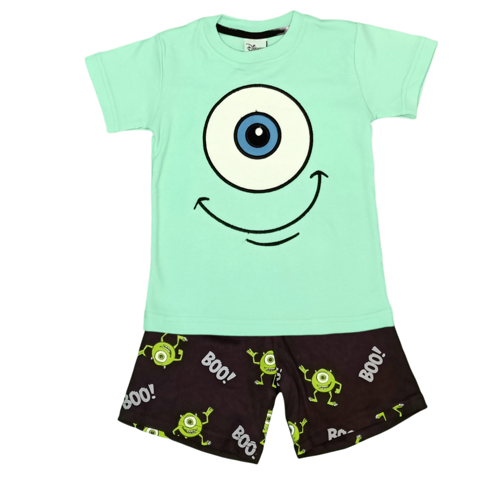 ElOutlet-Sumer Kids Pyjamas Kids Pajama [Boys] - Monsters BOO - Green