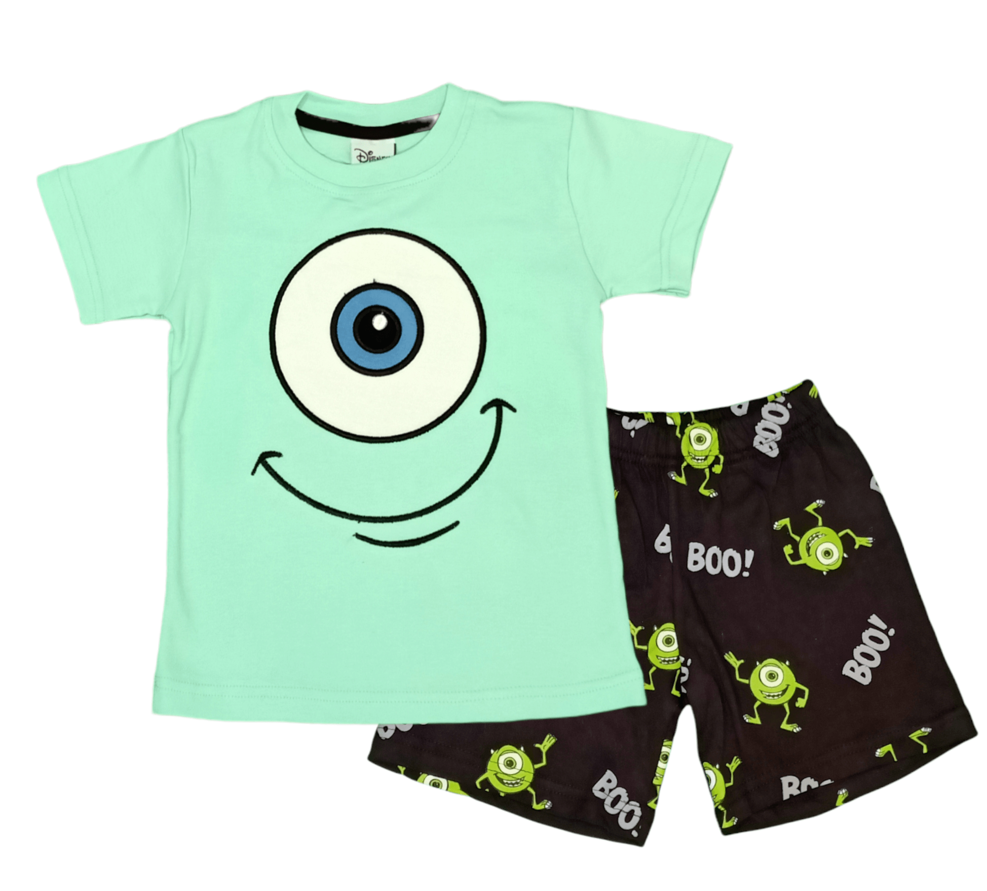 ElOutlet-Sumer Kids Pyjamas Kids Pajama [Boys] - Monsters BOO - Green