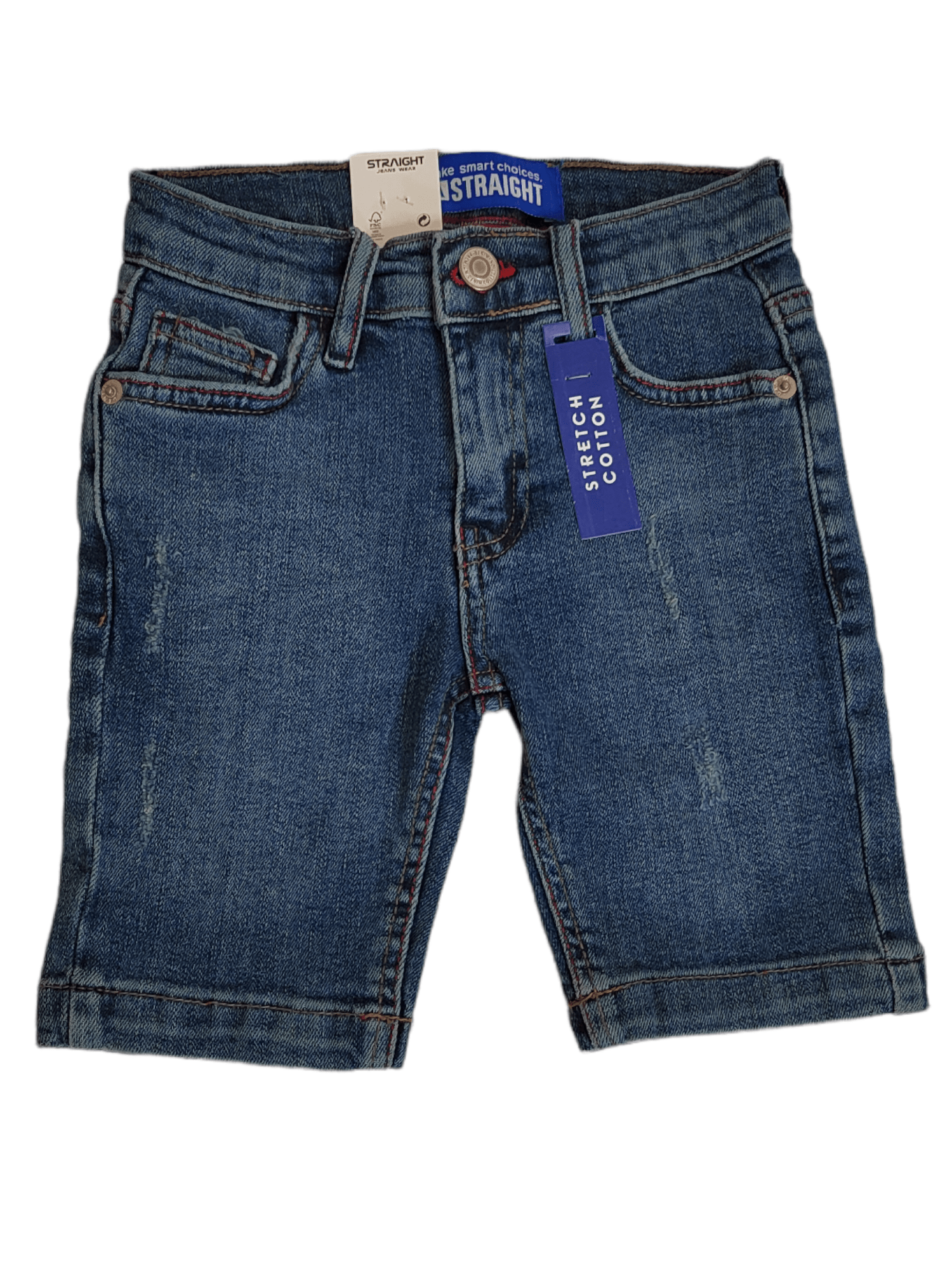 ElOutlet-Sumer Kids Shorts [Kids] Short Jeans Straight - (with Cuts)