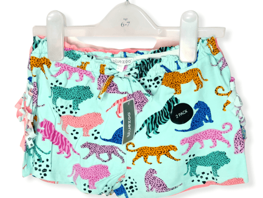 ElOutlet-Sumer Kids Shorts Kids Shorts [Girls] - Pack of 2 (bluezoo)