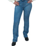 ElOutlet Summer Sale 23 Women Lee Jeans Pants (Boot Cut) - Light Blue (fake button - stretch)