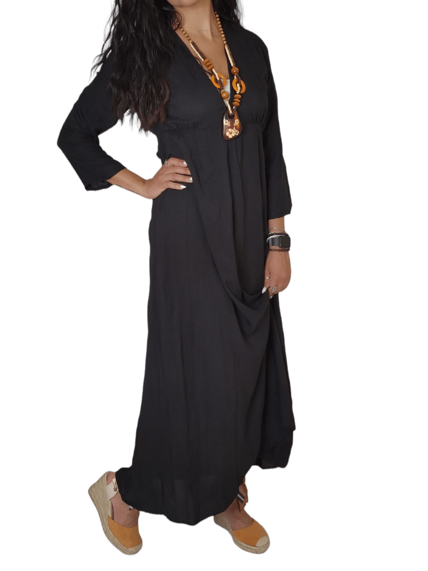 ElOutlet - Summer Women Dress Women Summer dress - Black