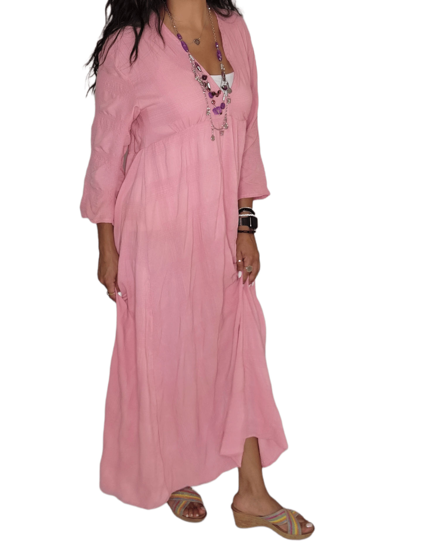 ElOutlet - Summer Women Dress Women Summer dress - Saumon