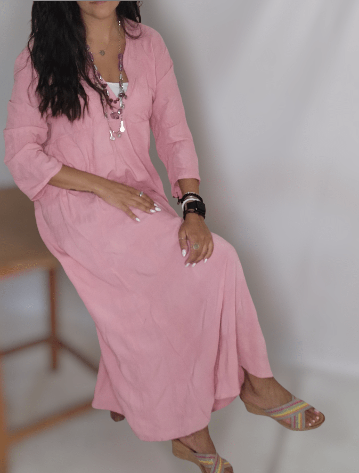 ElOutlet - Summer Women Dress Women Summer dress - Saumon