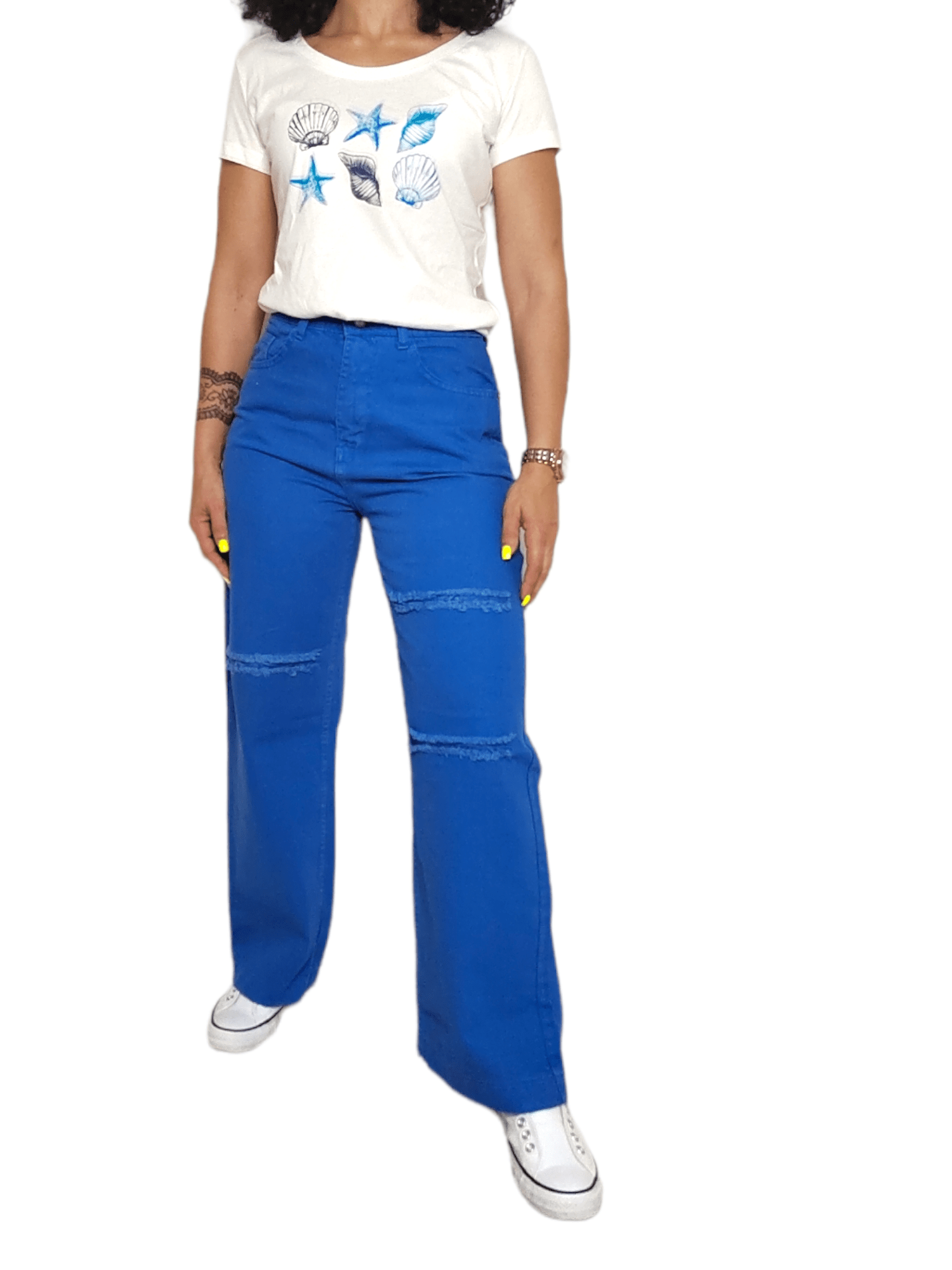 ElOutlet - Summer Women Pants Women Jeans Pants - Blue