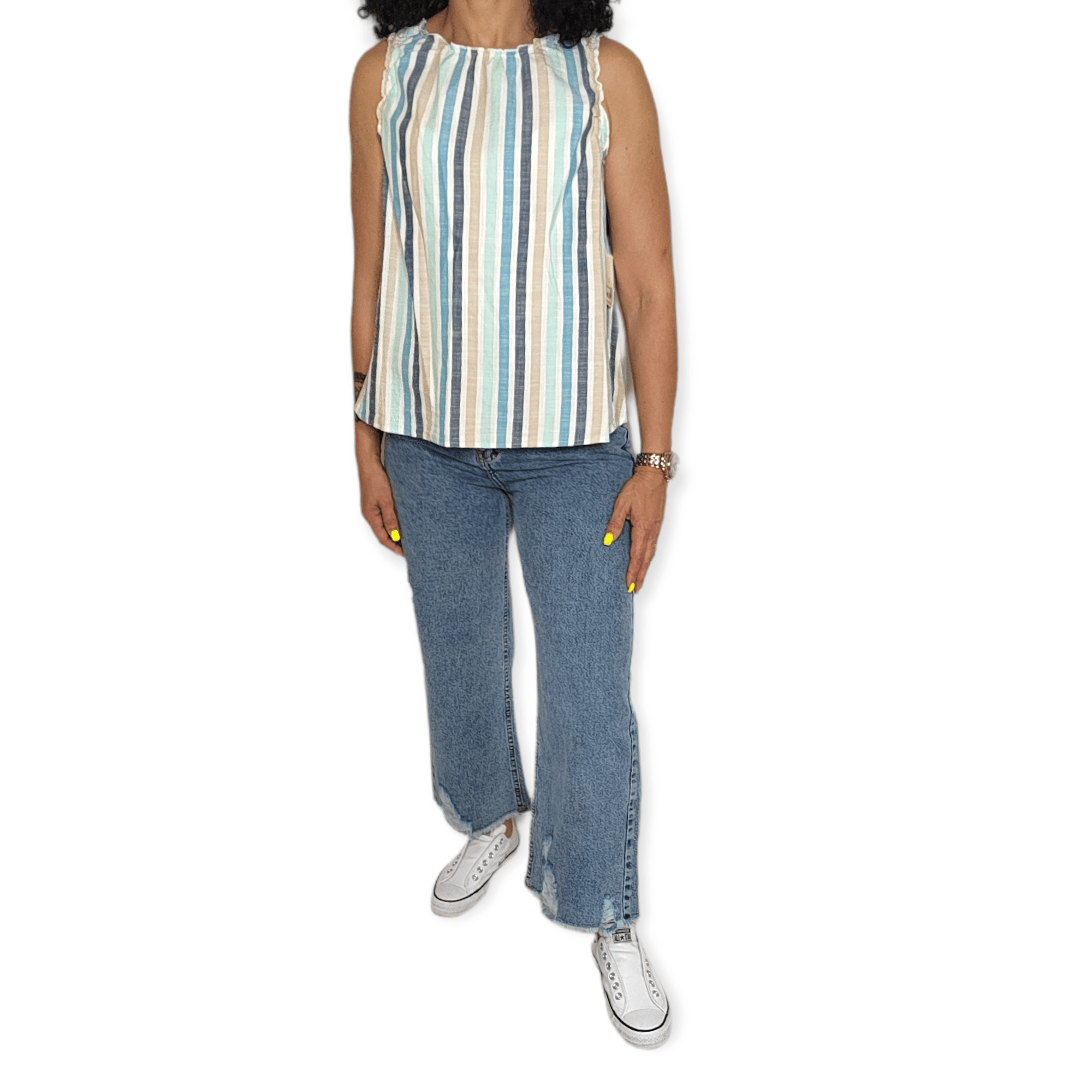 ElOutlet - Summer Women Pants Women Jeans Pants  - Blue