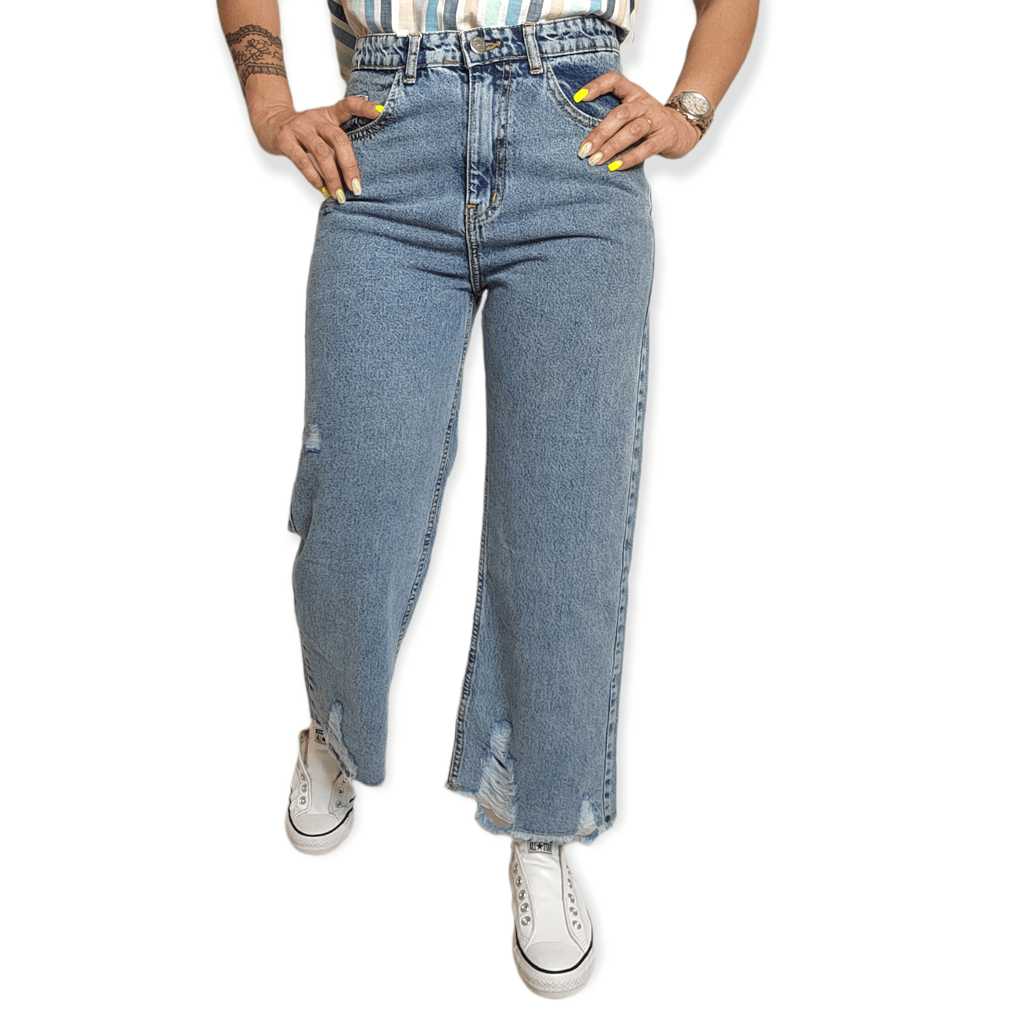 ElOutlet - Summer Women Pants Women Jeans Pants  - Blue