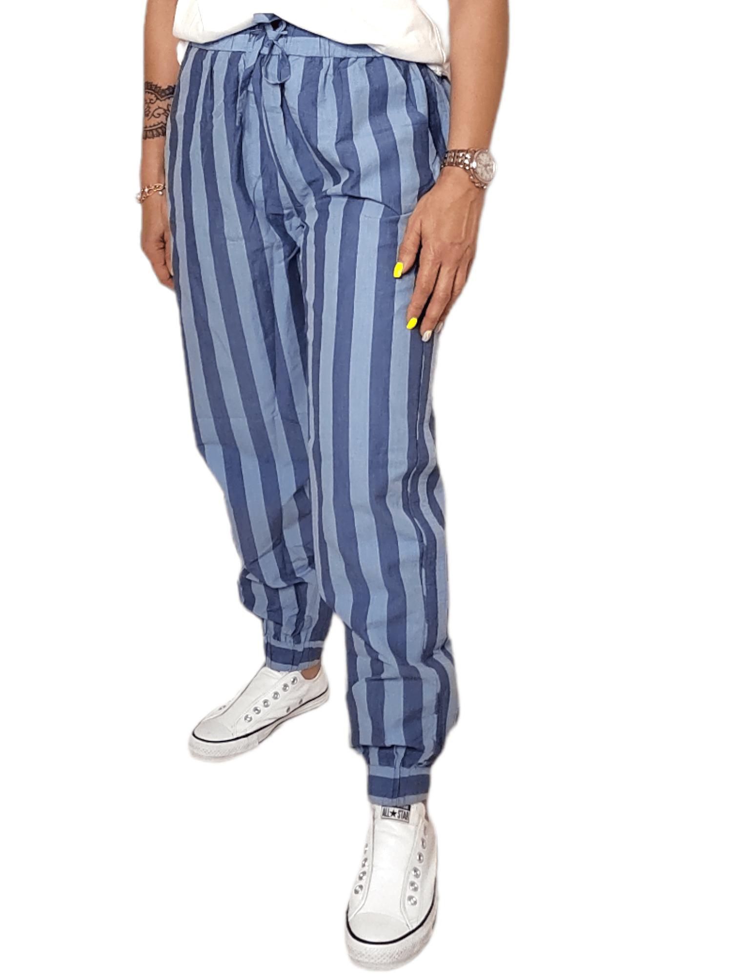 ElOutlet - Summer Women Pants Women Pants [3] -  striped