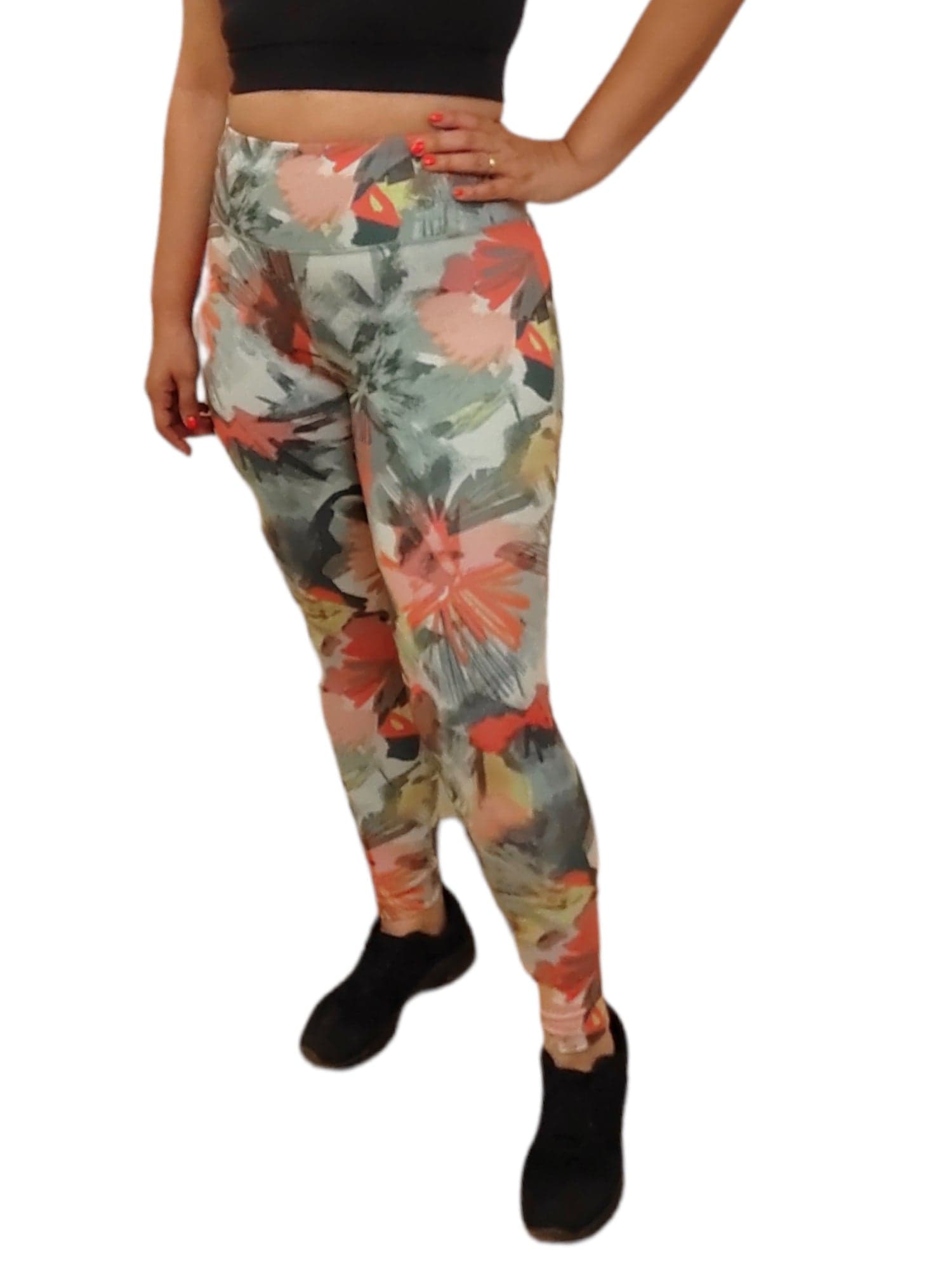 ElOutlet - Summer Women Pants Women Sports Pants - CK green Patterns