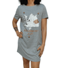 ElOutlet - Summer Women Pyjamas Women Night-Wear Dress - Grey x Pooh