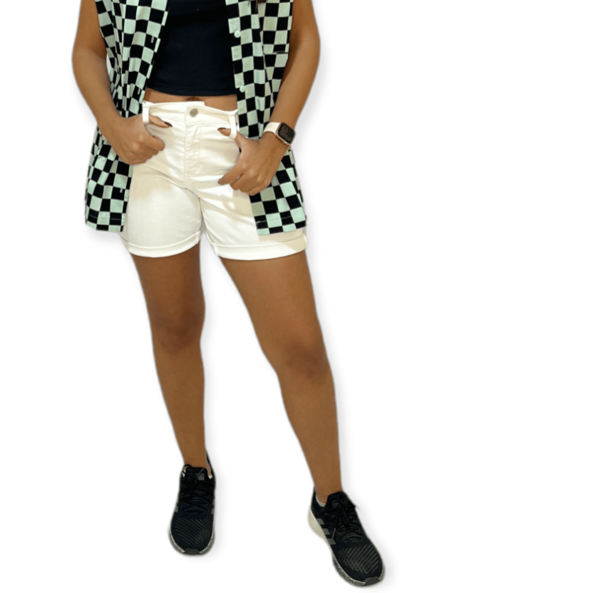 ElOutlet - Summer Women Summer Sale 23 Women Basic Shorts - White