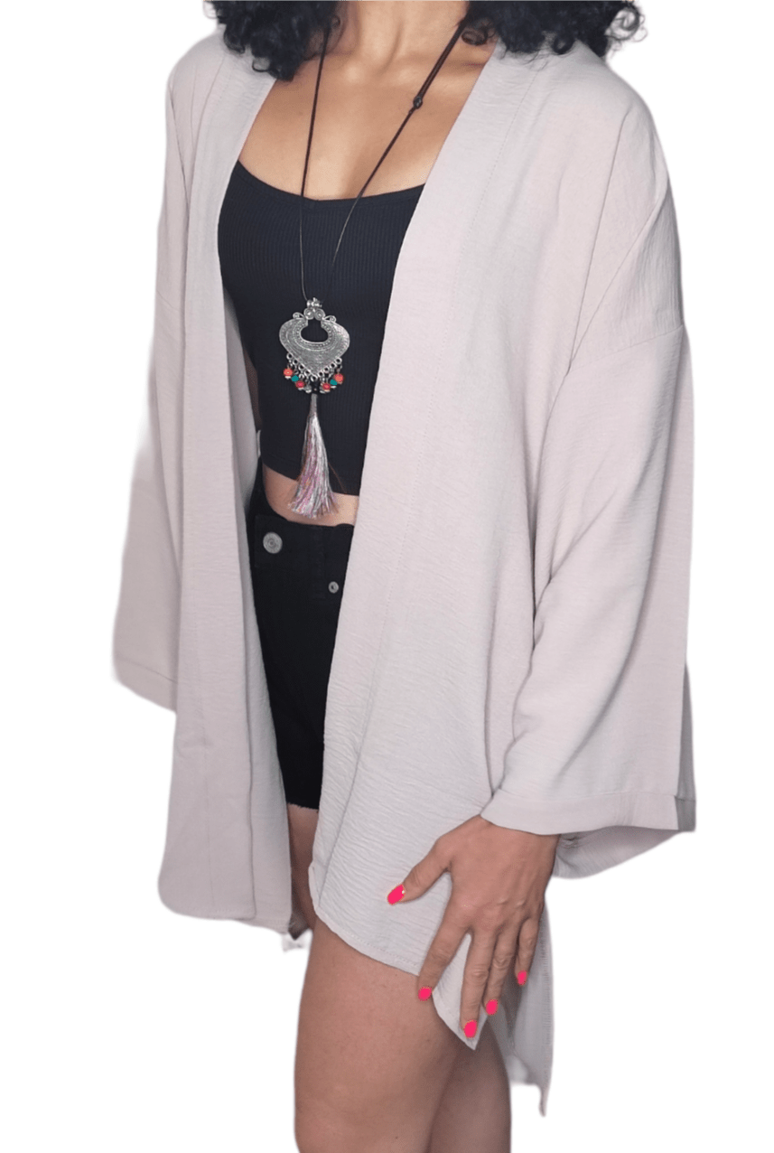 ElOutlet - Summer Women Women Blouse Women Cardigan (One-Size) Beige