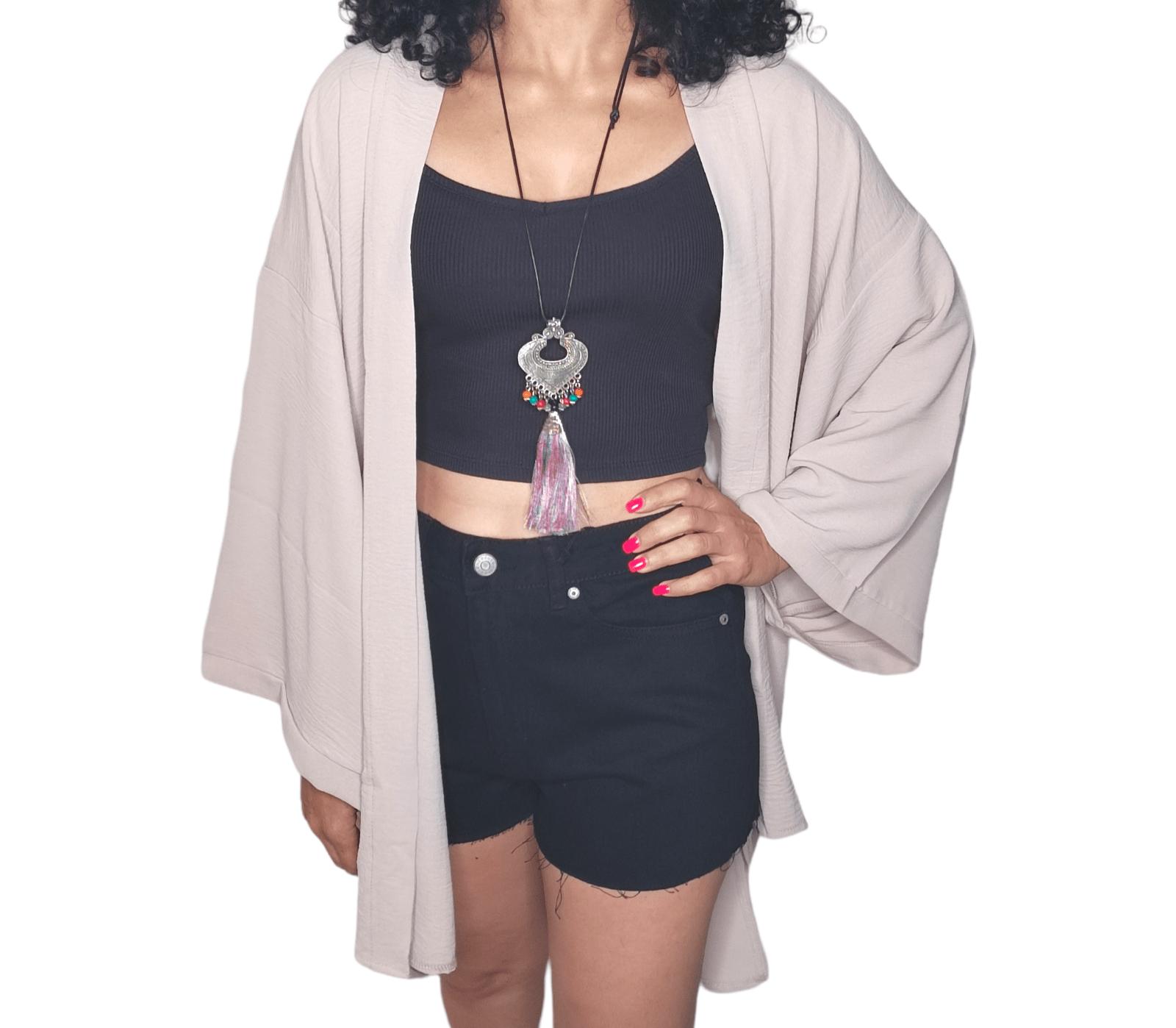 ElOutlet - Summer Women Women Blouse Women Cardigan (One-Size) Beige