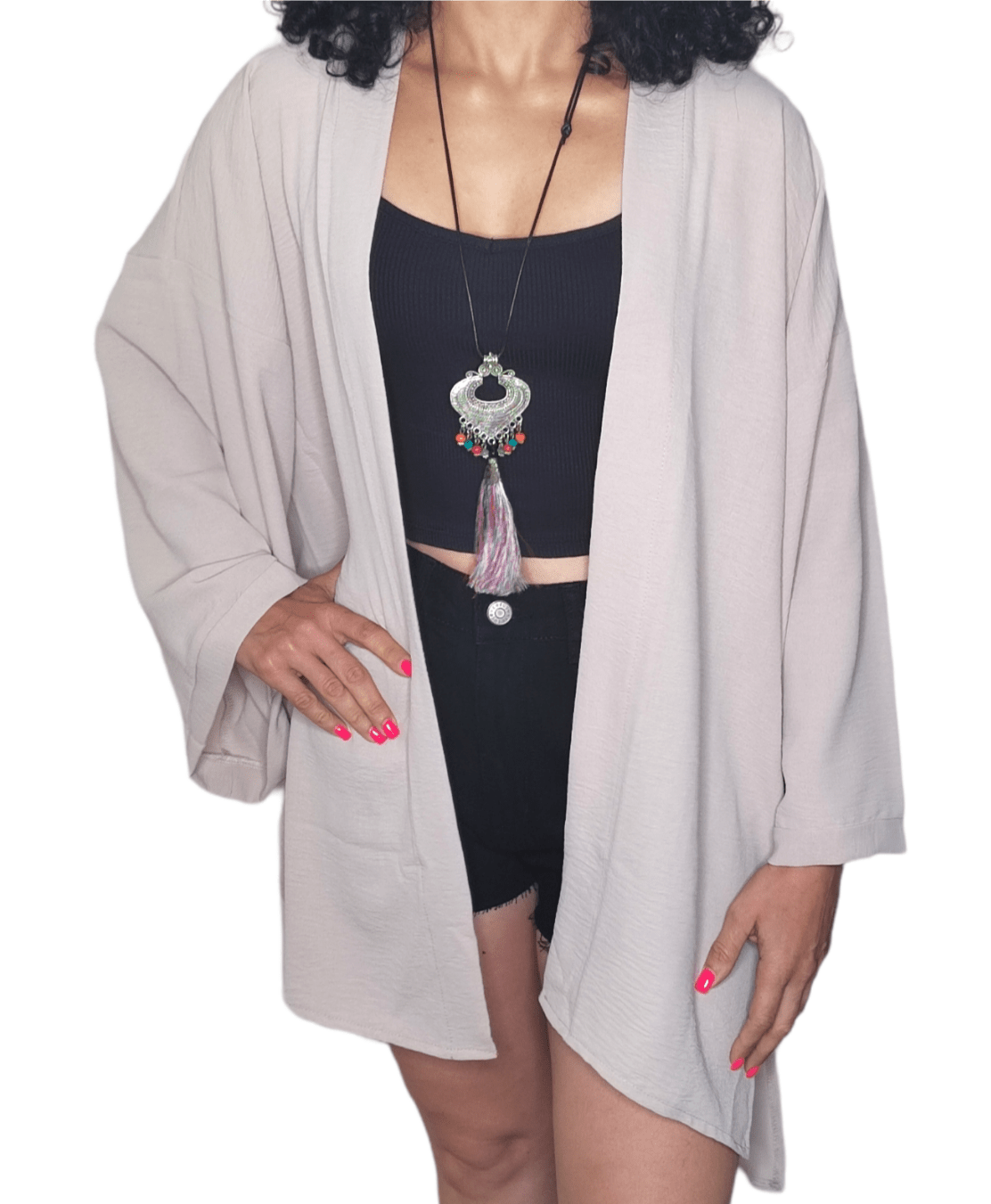 ElOutlet - Summer Women Women Blouse Women Cardigan (One-Size) Beige