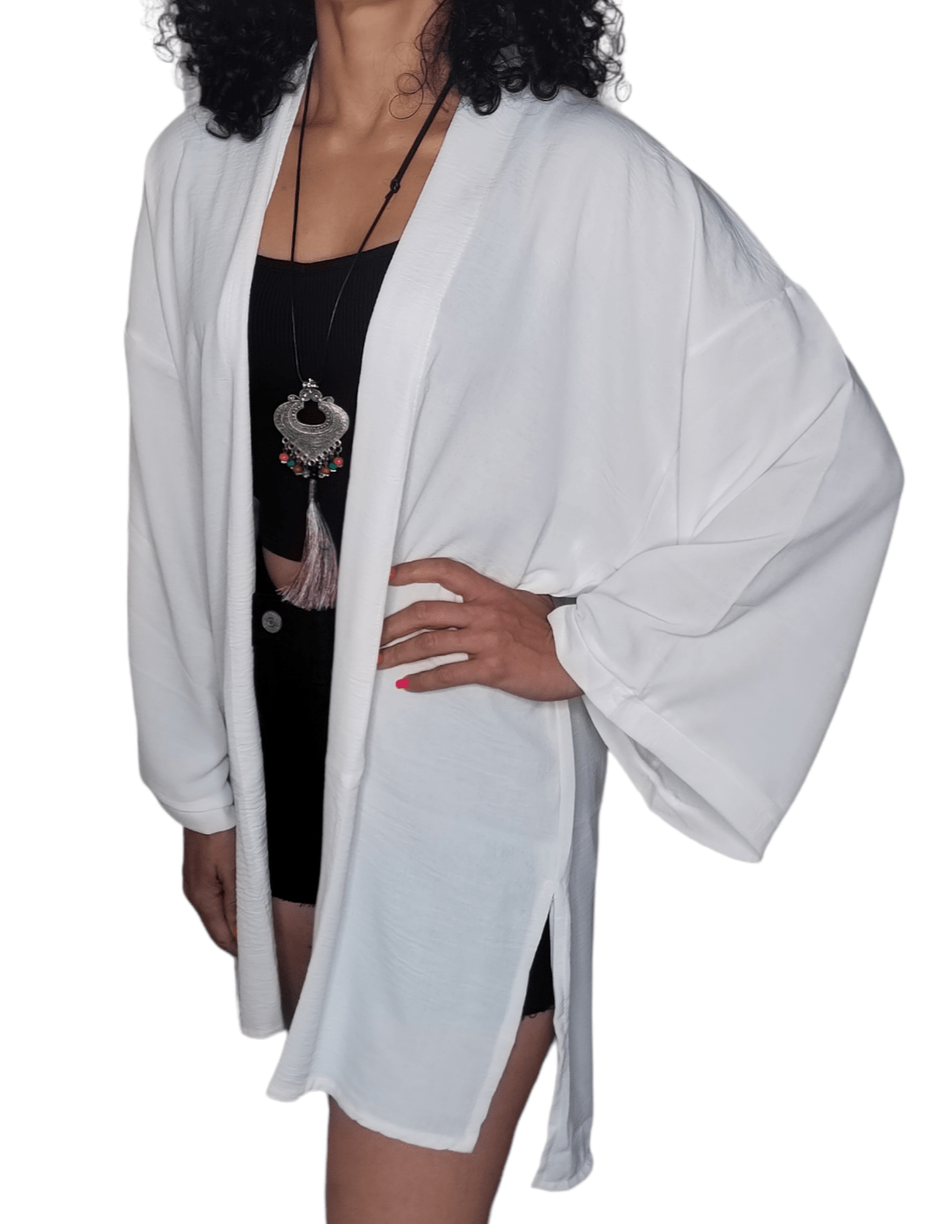 ElOutlet - Summer Women Women Blouse Women Cardigan (One-Size) White