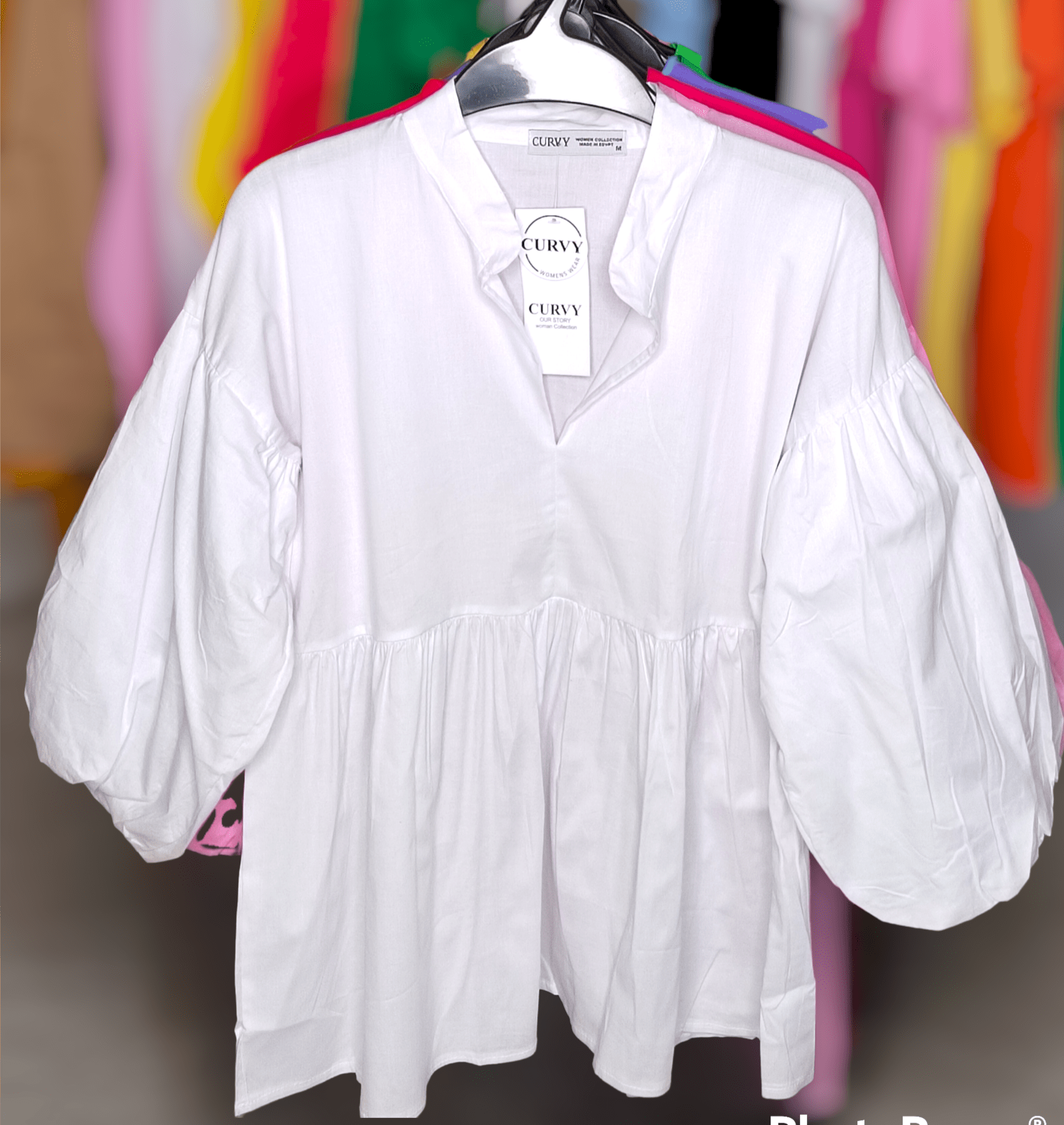 ElOutlet - Summer Women Women Blouse Women (Curvy) Blouse - White