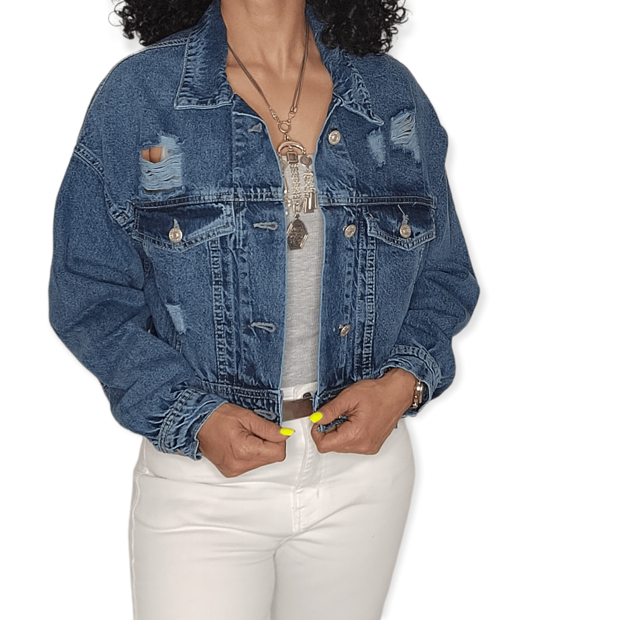 ElOutlet - Summer Women Women Jacket Women Jacket Jeans [1] - (dark blue)