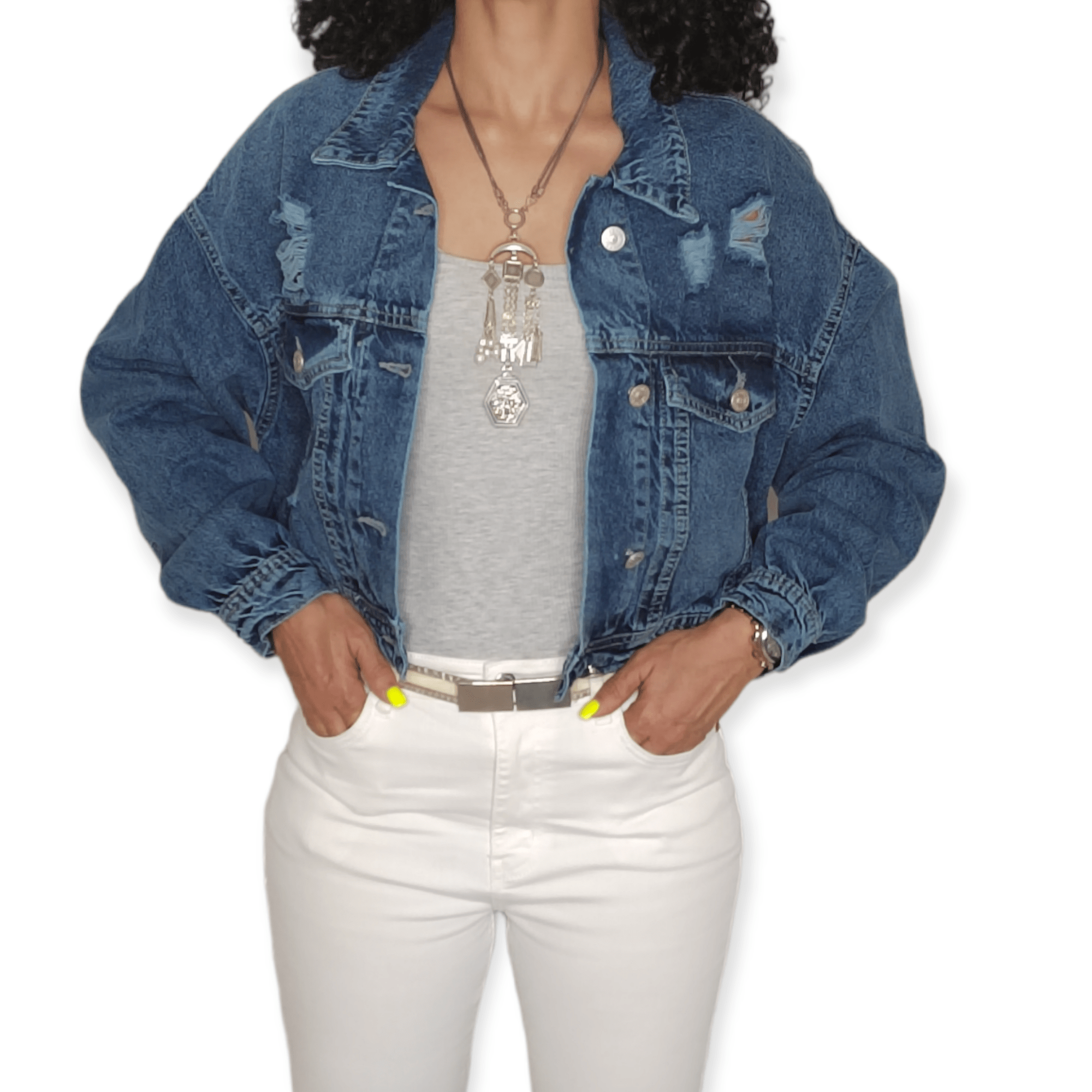 ElOutlet - Summer Women Women Jacket Women Jacket Jeans [1] - (dark blue)