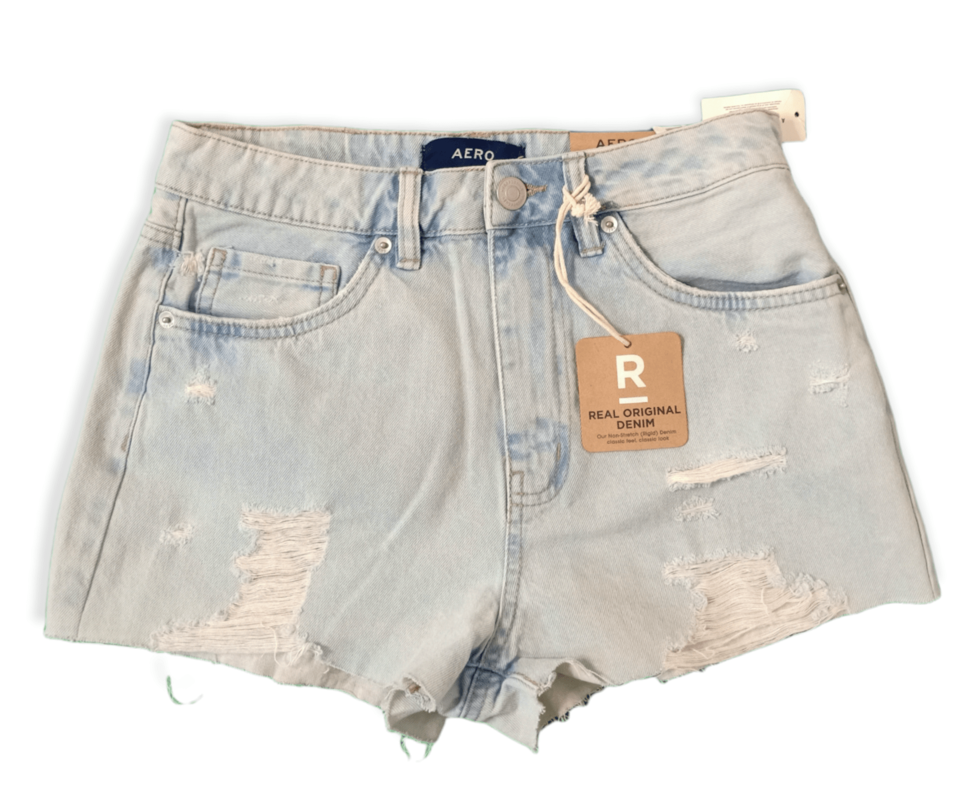 ElOutlet - Summer Women Women Shorts Women Jeans Shorts - Washed Blue