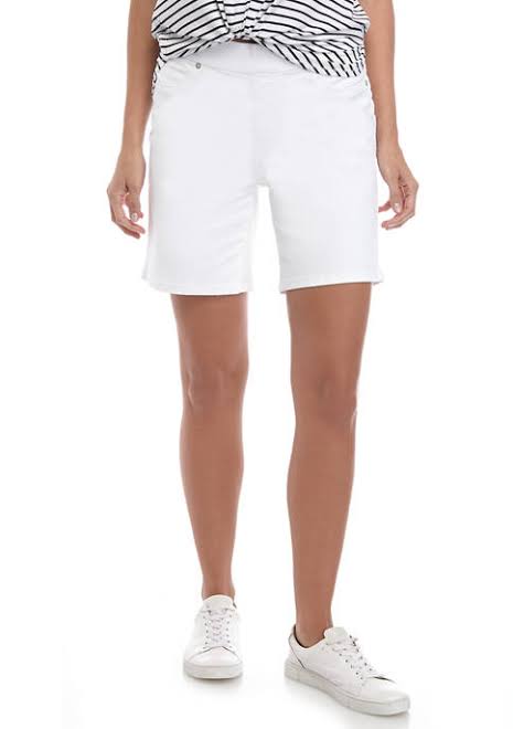 ElOutlet - Summer Women Women Shorts Women Shorts (Flex Stretch) - White