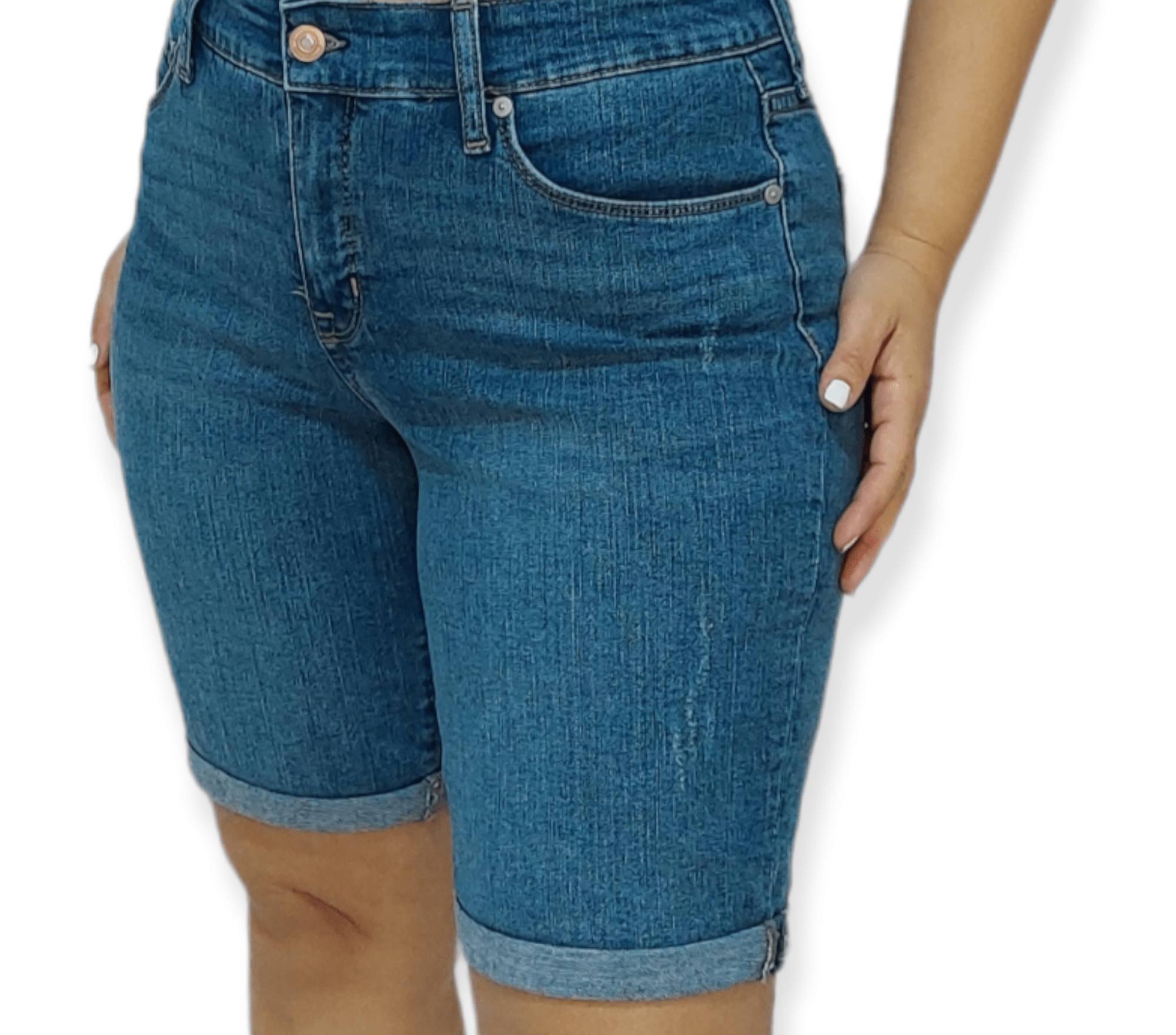 ElOutlet - Summer Women Women Shorts Women Shorts - Long (Blue)