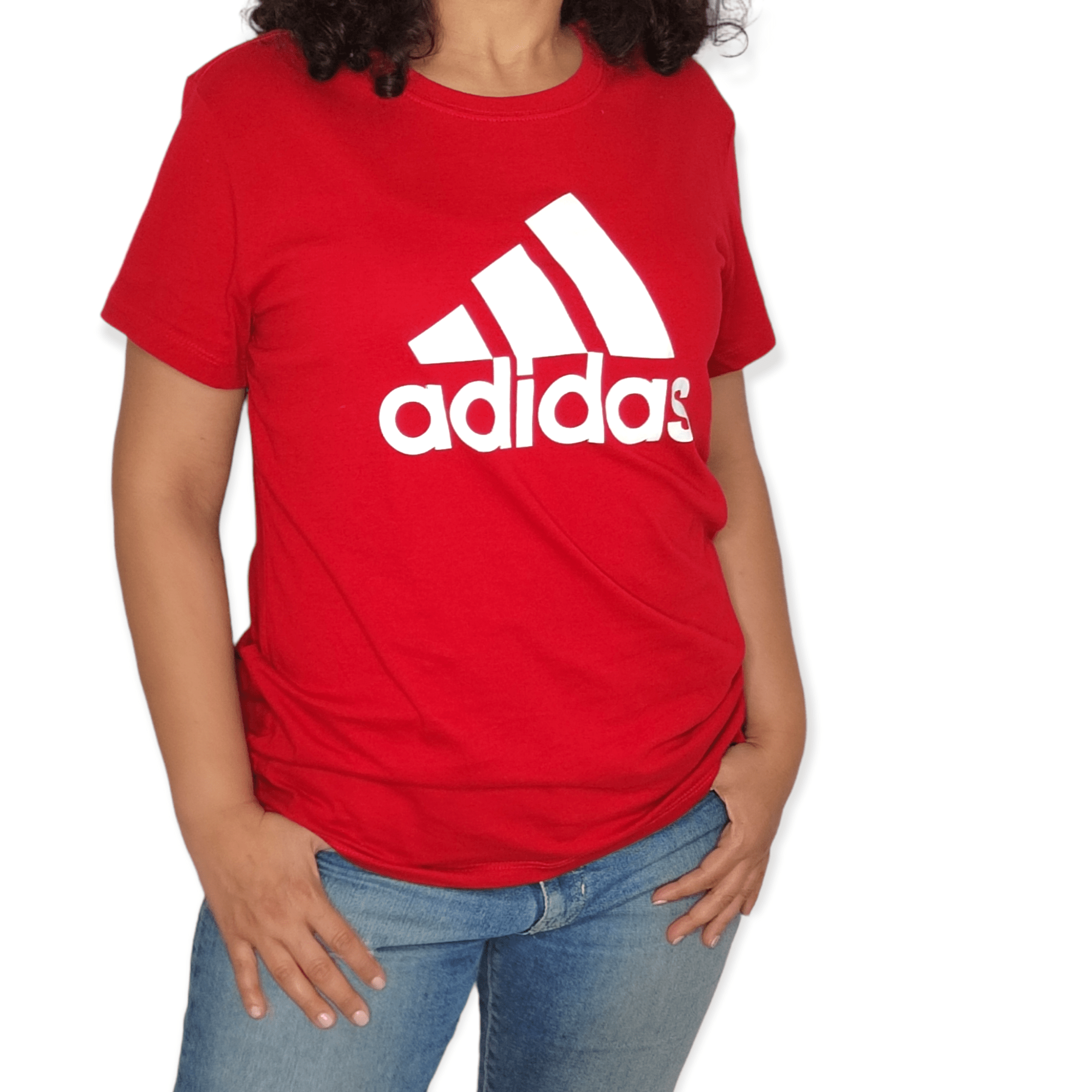 ElOutlet - Summer Women Women T-Shirt L Women Tshirt - Big logo - Red