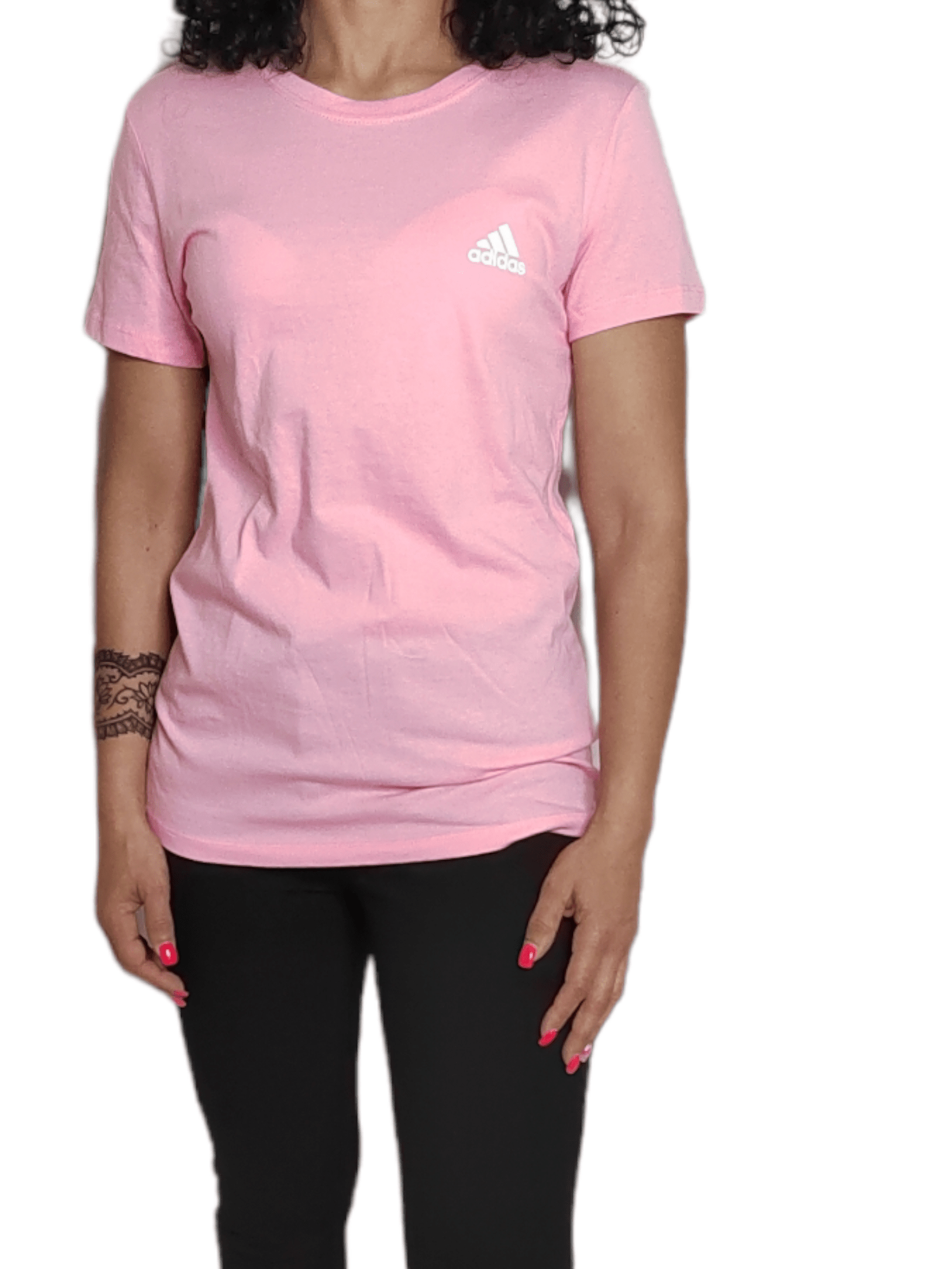 ElOutlet - Summer Women Women T-Shirt M Women Tshirt - small logo (side) - Pink