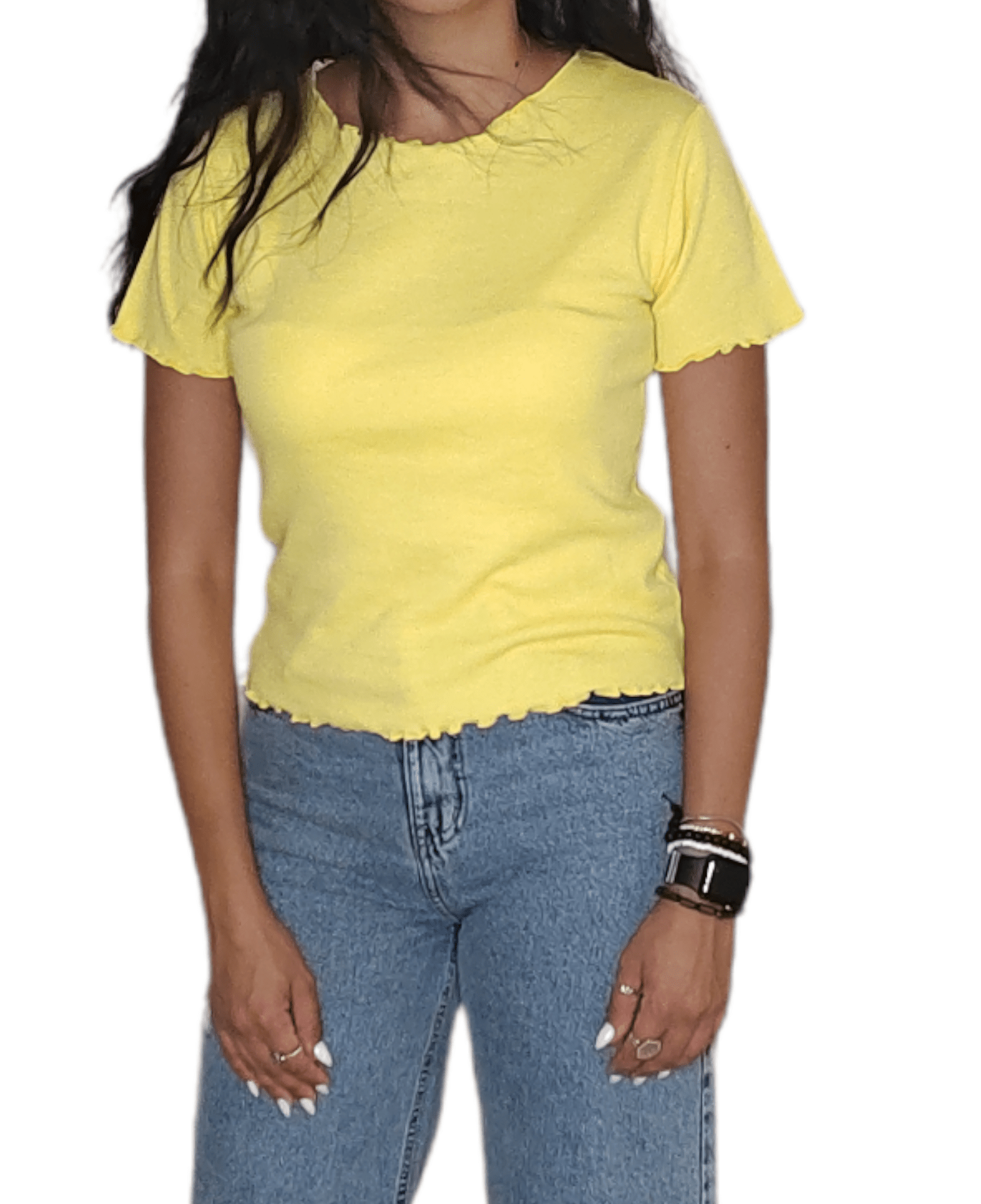ElOutlet - Summer Women Women T-Shirt Women Curvy Body - model (2) - Yellow