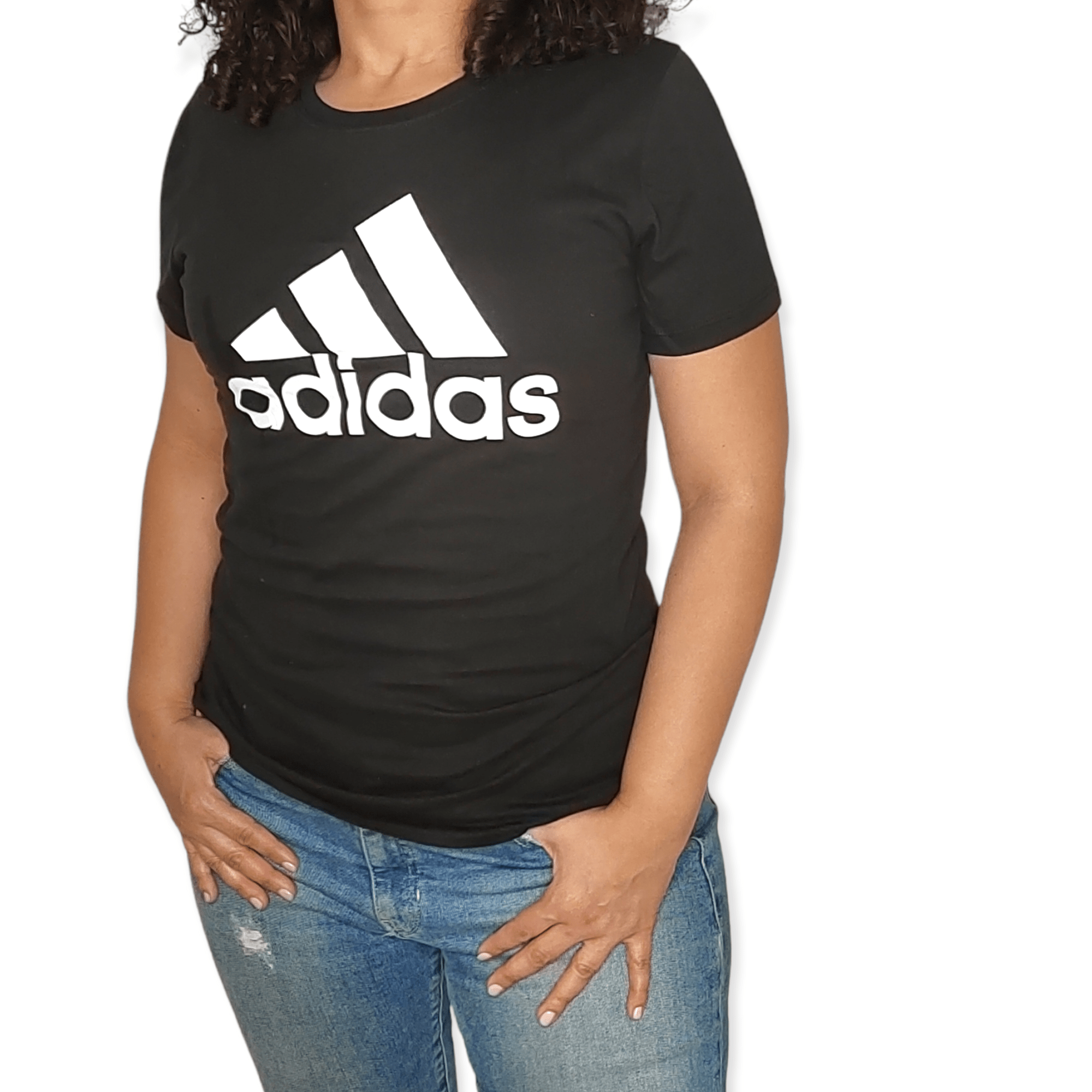 ElOutlet - Summer Women Women T-Shirt Women Tshirt - Big logo - Black