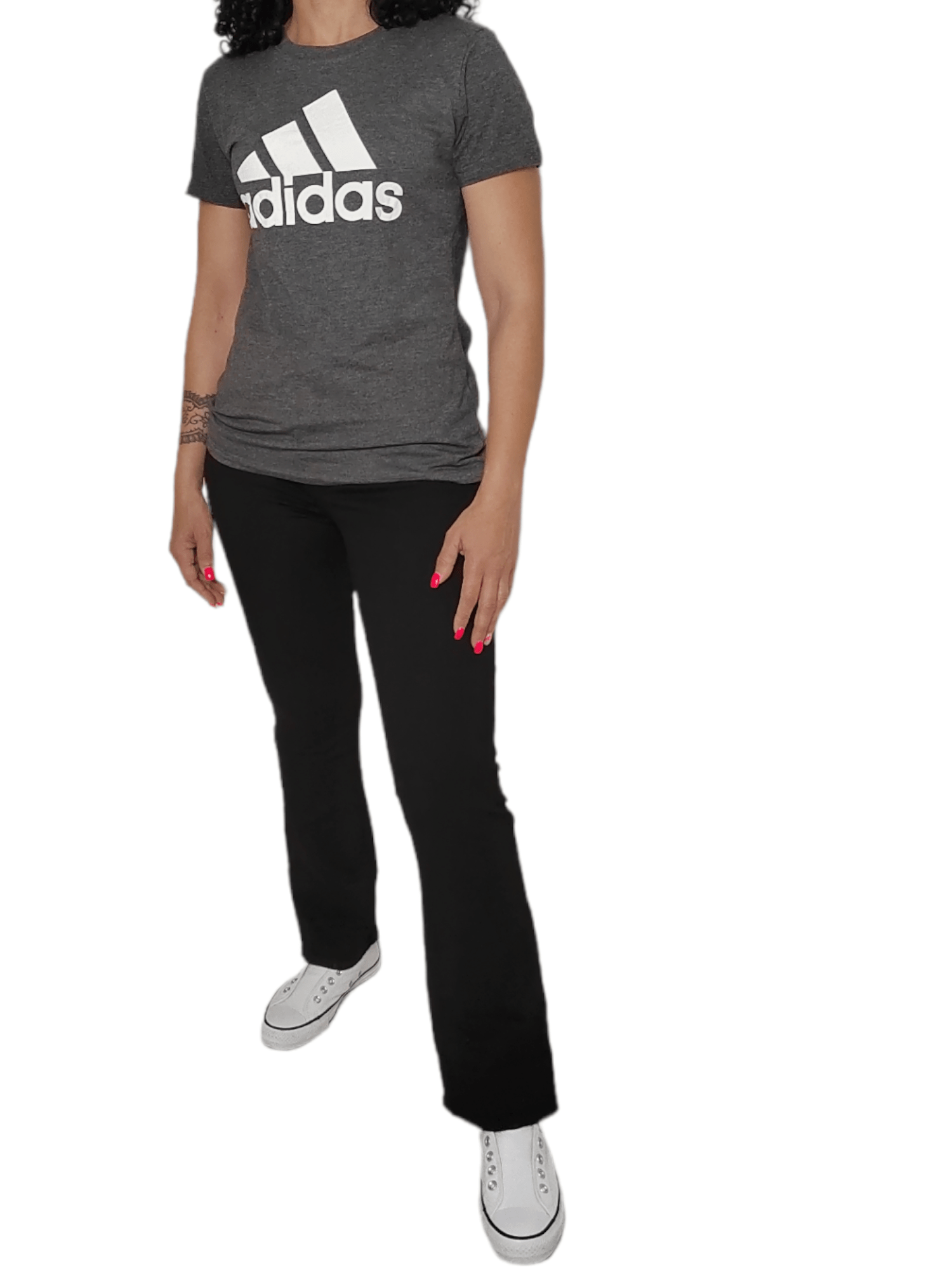 ElOutlet - Summer Women Women T-Shirt Women Tshirt - Big logo - Dark Grey