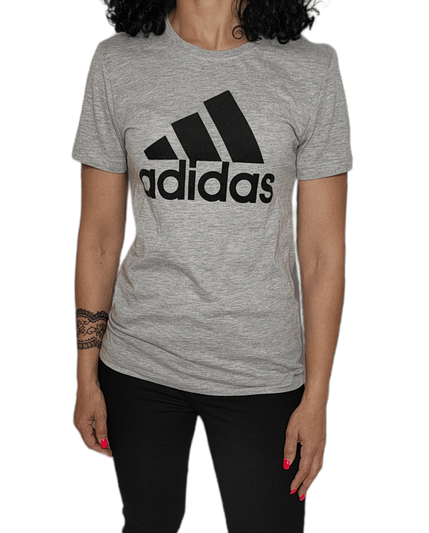 ElOutlet - Summer Women Women T-Shirt Women Tshirt - Big logo - Grey