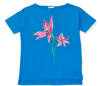 ElOutlet - Summer Women Women T-Shirts Women T-Shirt - TT (Slim-Fit) - Turquoise + Flower